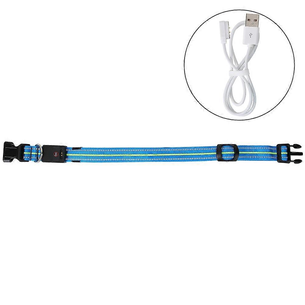 Nylon Reflective Waterproof LED Light Collar Leash