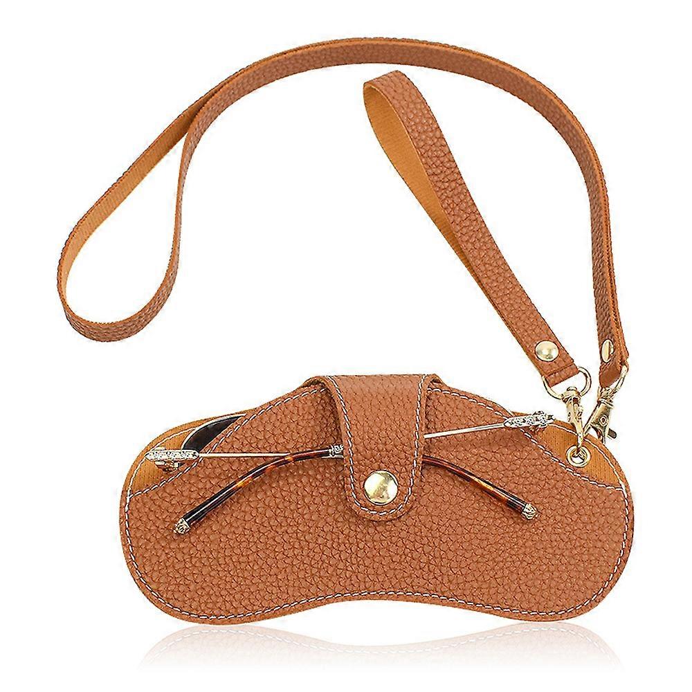 Glasses Case, Portable Sunglasses Case, PU Leather Glasses Case