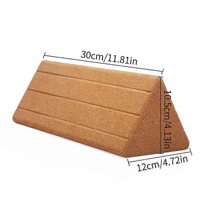 Triangle brick high density cork yoga brick