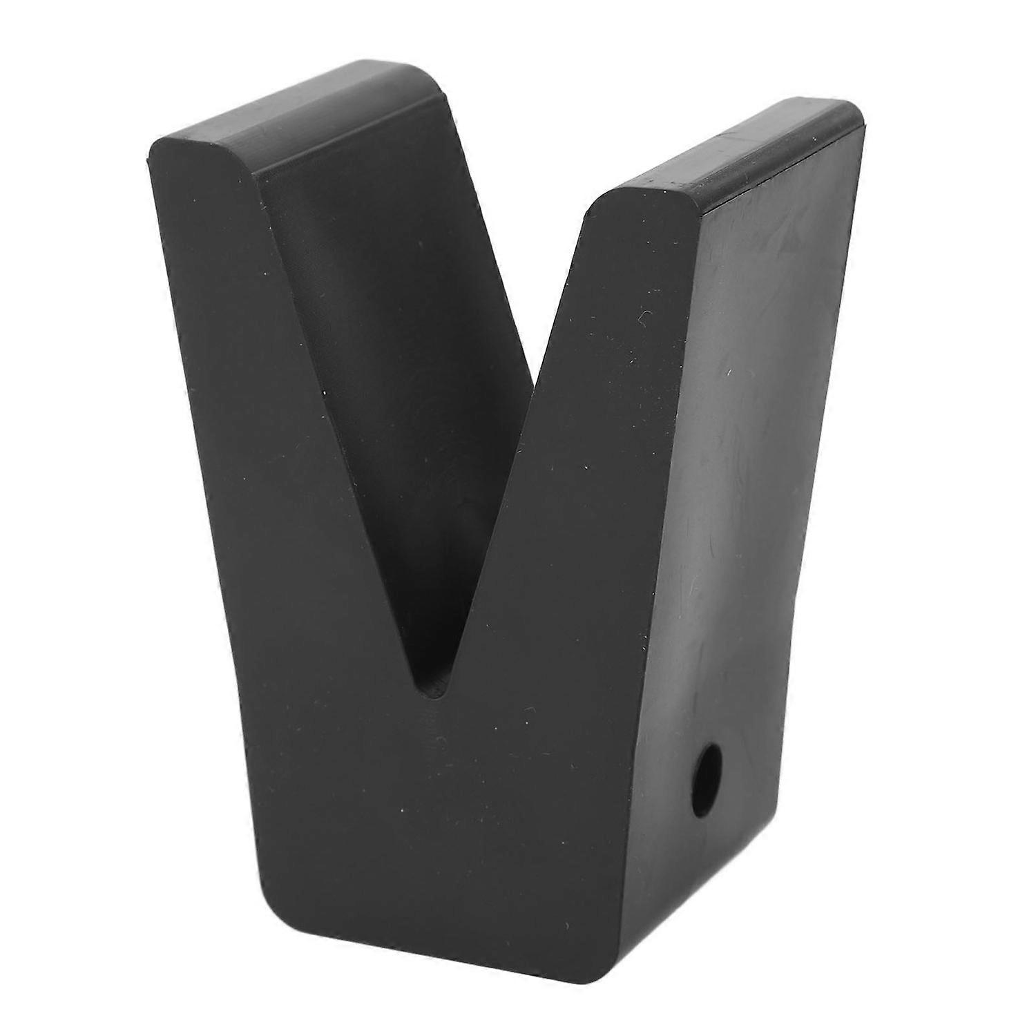 2 Inch Rubber V Block Black Boat Trailer Bow Stop Block V Style Trailer Rubber Stoppers for Yachts C