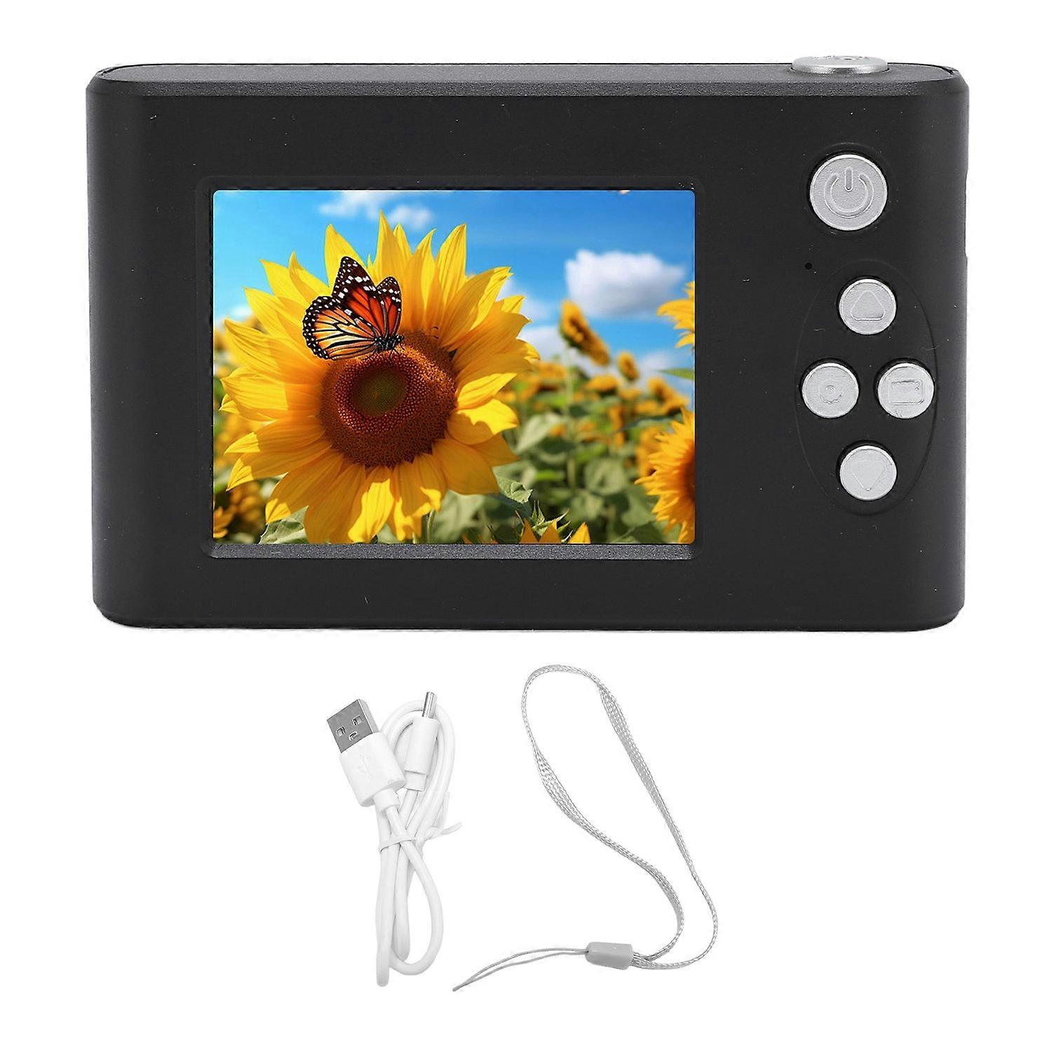 Digital Camera 8x Zoom 48MP 1080P 2.4 Inch IPS Screen Anti Shake Auto Focus Compact Digital Camera f