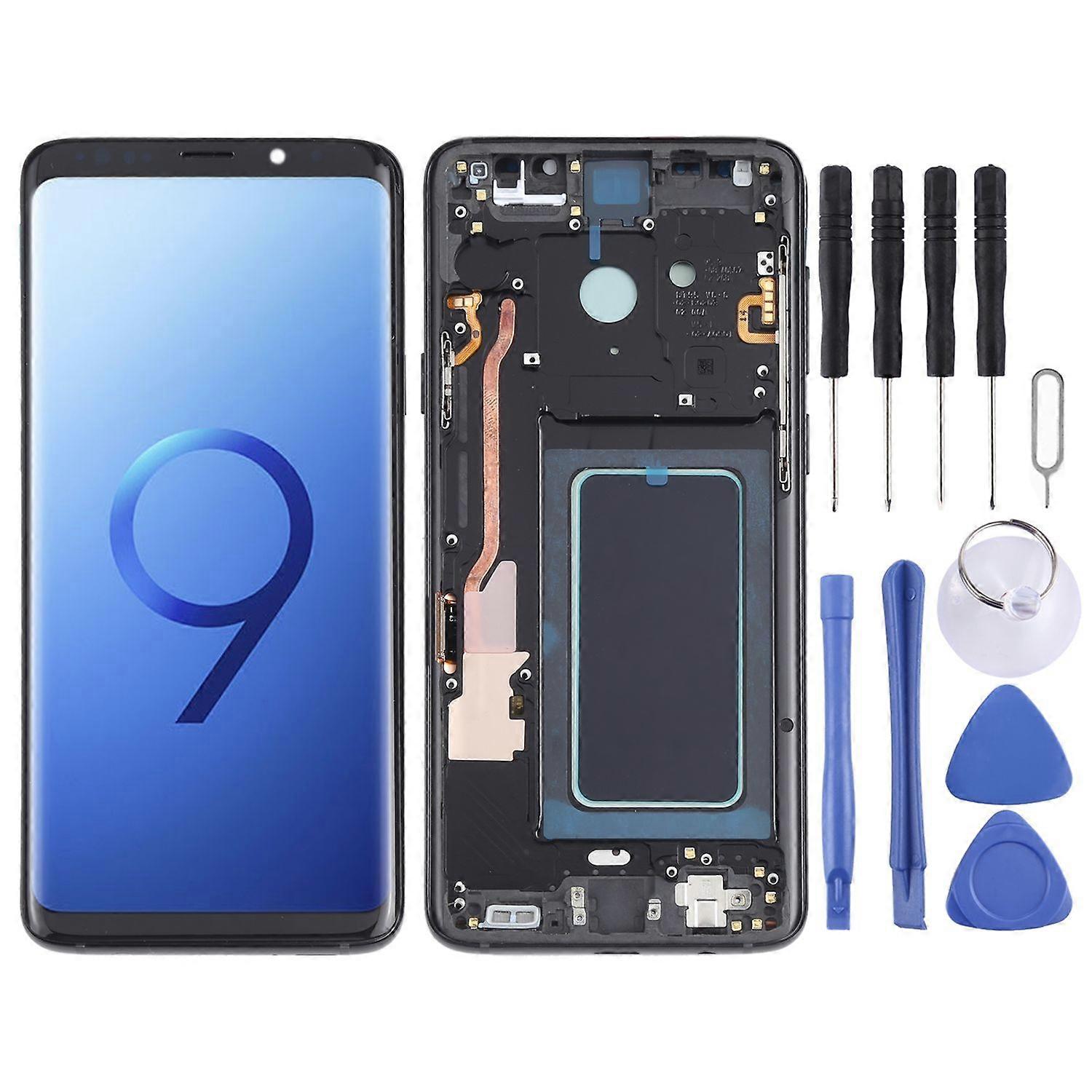 For Samsung Galaxy S9 Plus SM-G965 Display Full OLED LCD with Frame Unit Touch Spare Part Repair Black