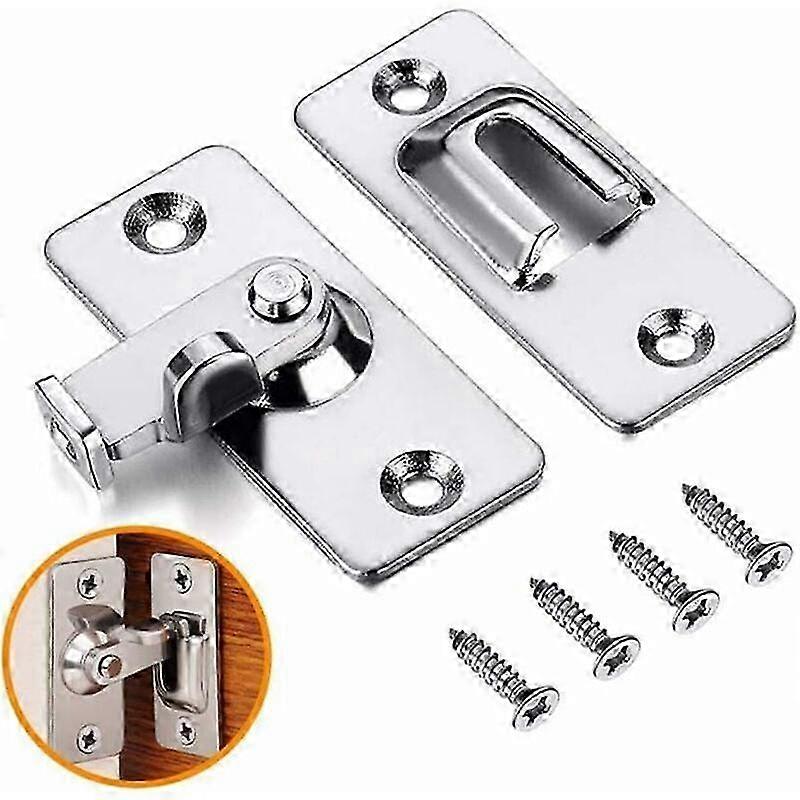 Stainless Steel Safety Door Latch with 90-Degree Angle Lock Reinforced Base for Longevity and Rust-Resistant Surface
