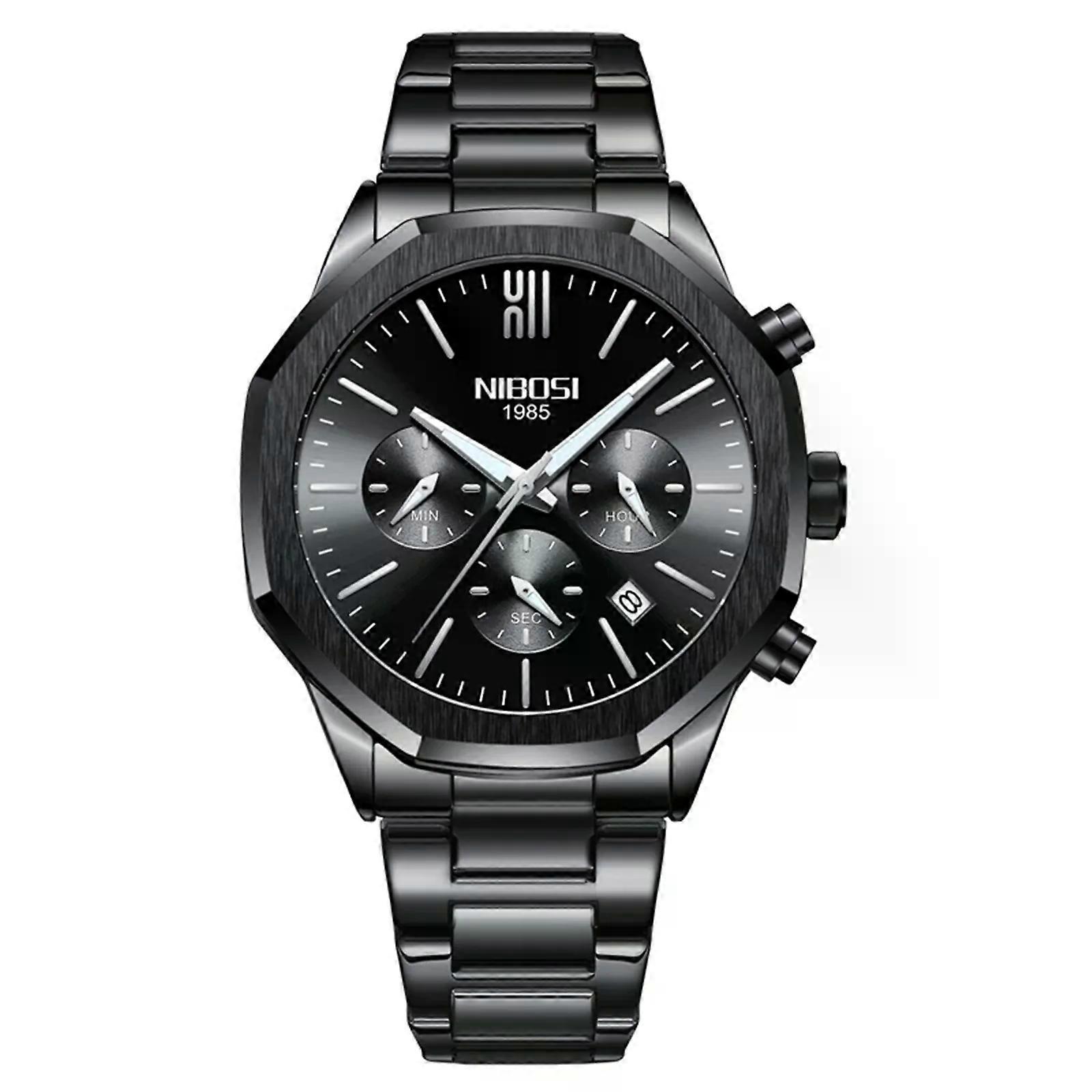 NIBOSI Classic Business Watch - Ultra-Thin 8mm Case with Japanese Quartz Movement