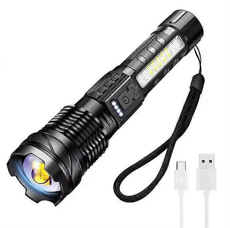 Rechargeable Flashlights High Lumens 2000, 8 Mode Flashlights Rechargeable, Super Bright Tactical Flashlight