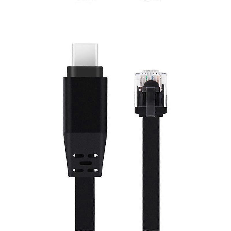 USB-C to RJ45 Ethernet Adapter 3.28ft Flat Cable 1000Mbps Type-C To Ethernet For Laptop PC MacBook iPad Pro Smartphone