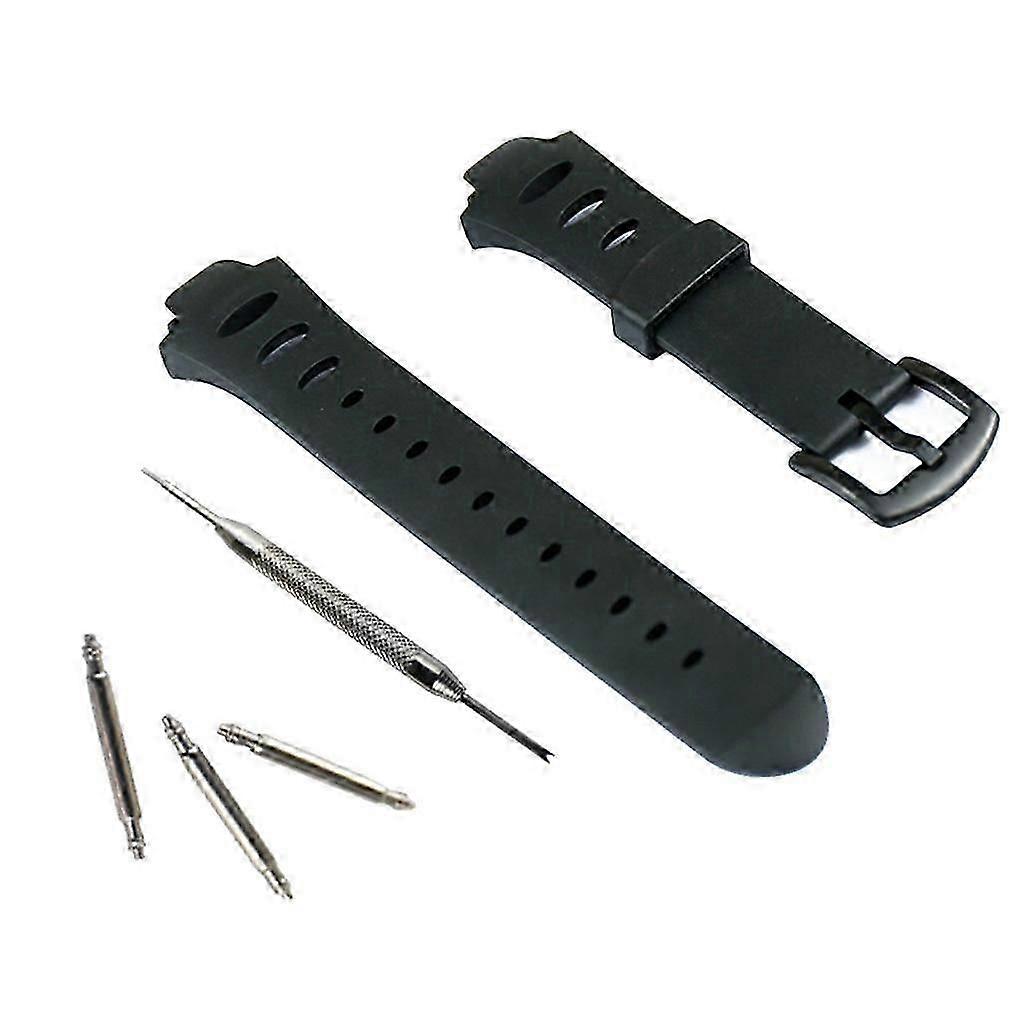 18mm sort gummi urrem Suunto Observer SR