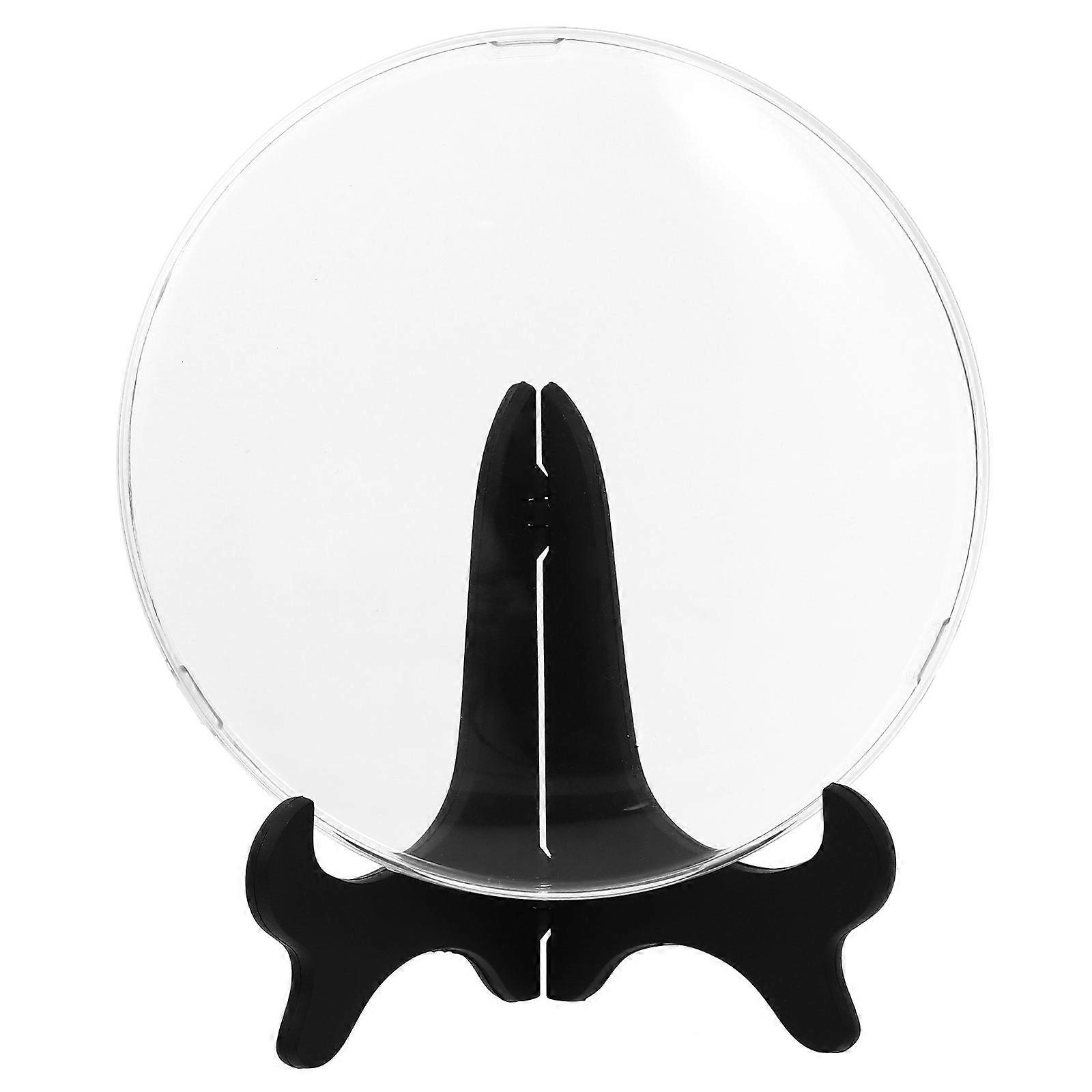 1pc Transparent Tea Case Tea Storage Box Brick Tea Holder Container with Rack