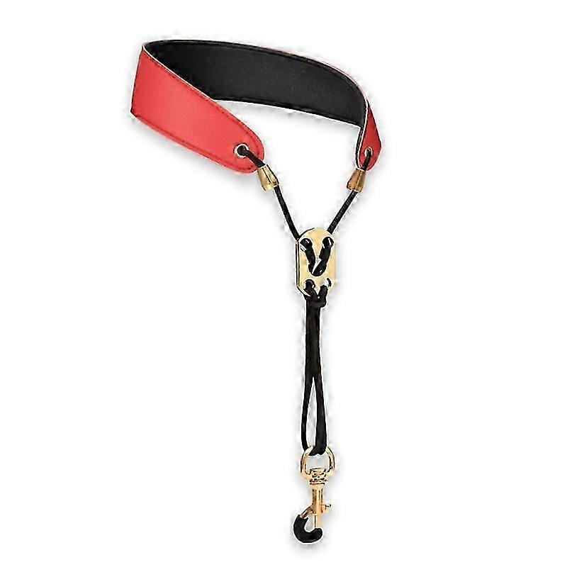 ソプラノテナーアルトバリトンサックス快適なマルチカラーファゴットサックスアクセサリーのためのレザーサックスネックストラップ