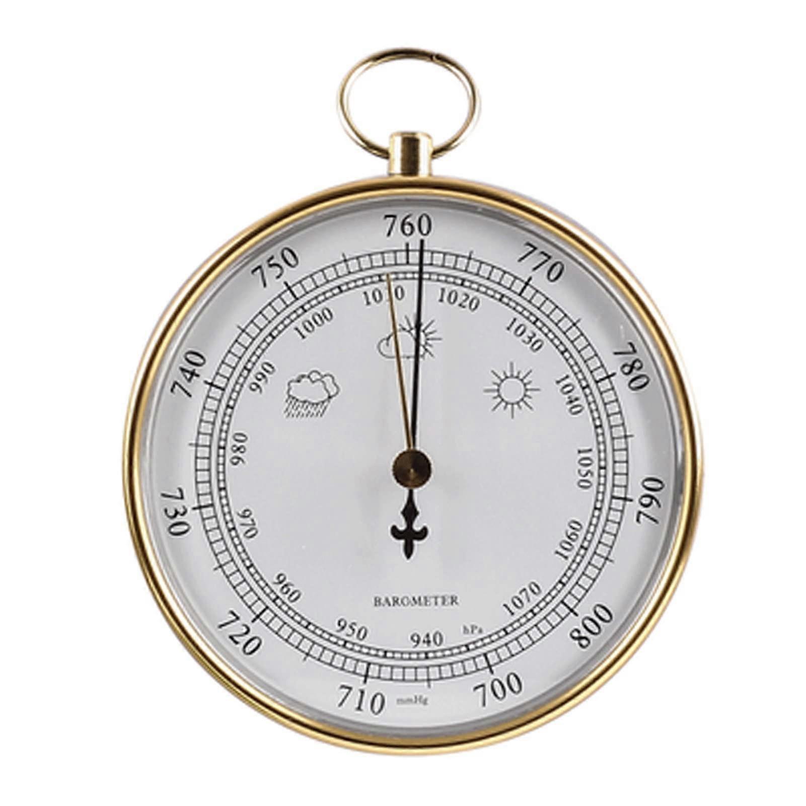 Glass Barometer,Outdoor Temperature Gauge,Traditional Barometer for Greenhouse