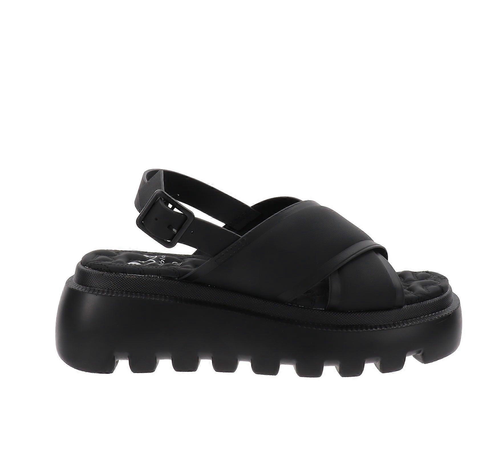 Sandálias de Sapatos Femininos By Byblos em Couro Falso com Fecho de Fivela BYSC8X702