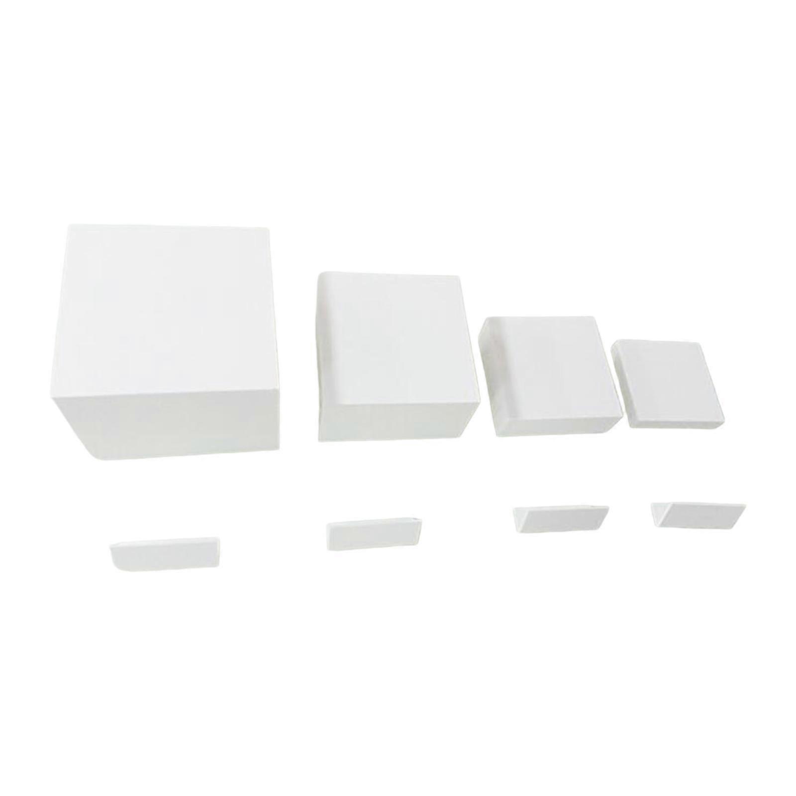 4Pcs Buffet Riser Multifunctional White Food Riser for Food Buffet Parties