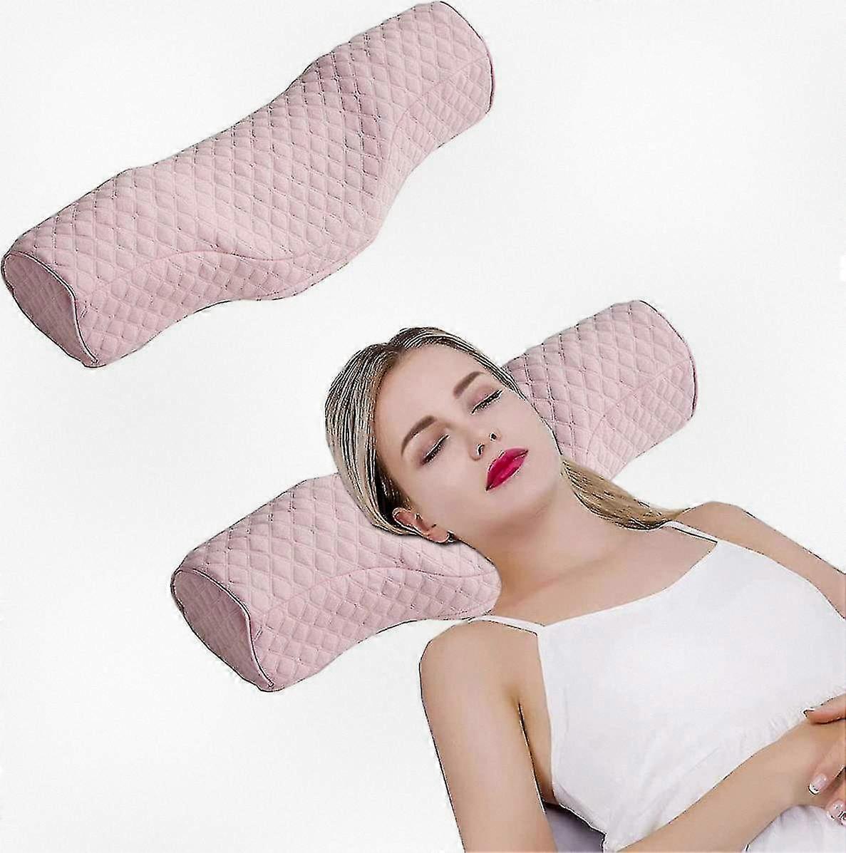 Ergonomic Neck Support Pillow for Sleep, Comfortable Memory Foam Roll for Neck Relief from Stiffness