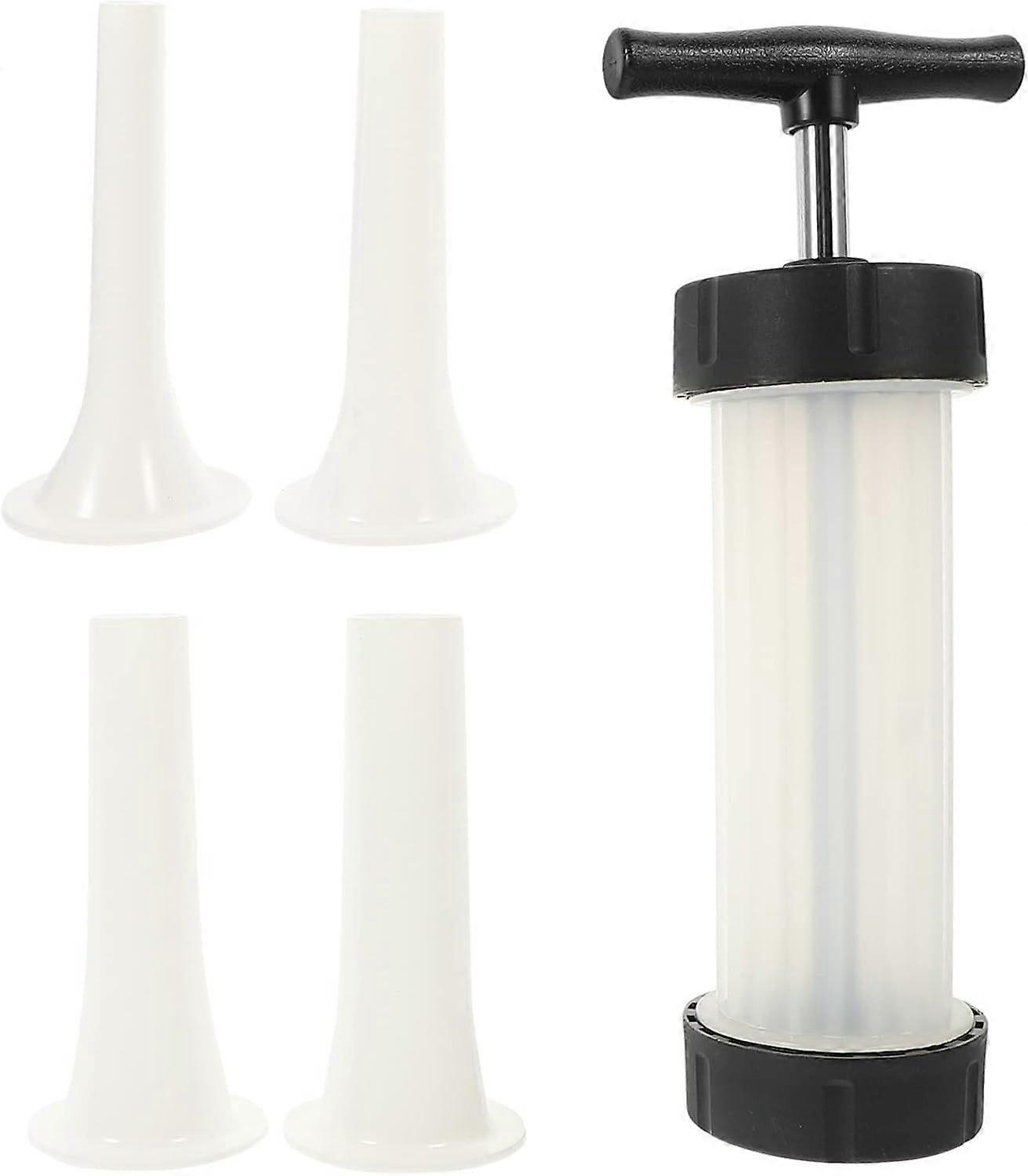 2025 Latest Model  1 Set Sausage Making Tools Hand Tools Enema White Stainless