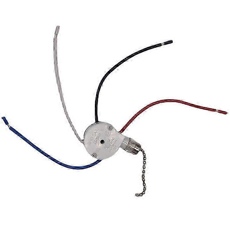 Fan Light Switchs Replacement Part Speed Control Pull Chain Switchs 3 Speed ABS