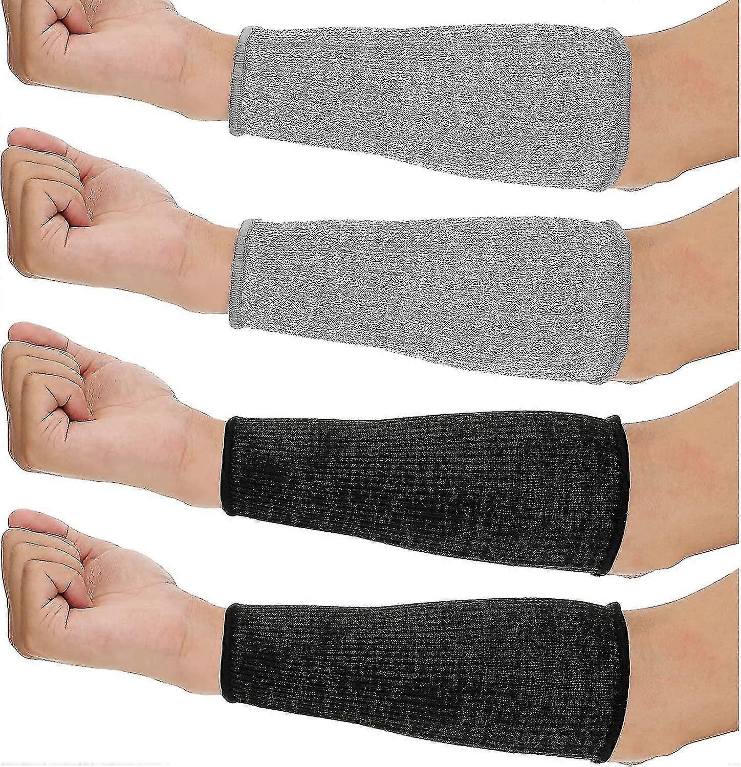 4 paria käsivarsisuojaimia ohuelle iholle ja mustelmille Leikkaa ja pala lämpöä kestävät käsivarsisuojat suojaavat kyynärvarren hihat naisille Miehet, jotka keittävät puutarhanhoitoa