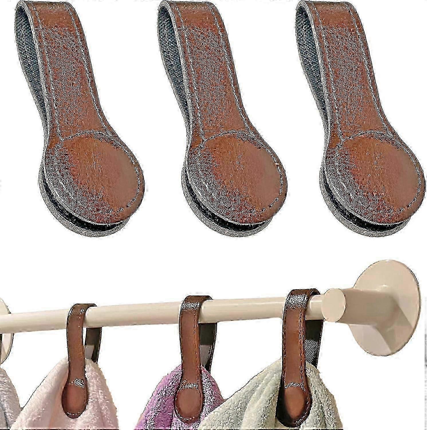 3 pakkausta nahkapyyhepidikkeet magneettiset kylpypyyhepidikkeet käsipyyhekoukut magneeteilla pyyhetankoihin ja telineisiin, keittiön ja kylpyhuoneen lisävarusteet