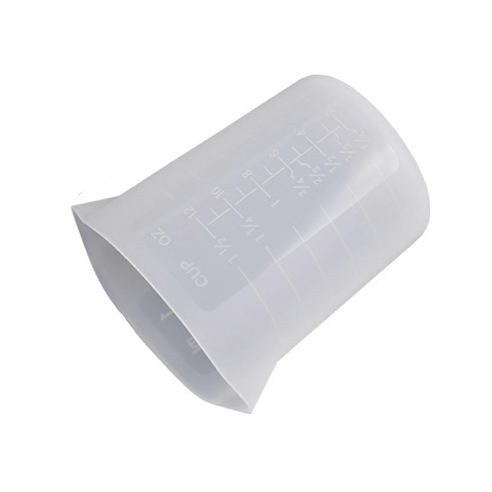 Silicone Measuring Cups for Resin Silicone Mixing Cups,Non-Stick Glue Tools with Precise Scale