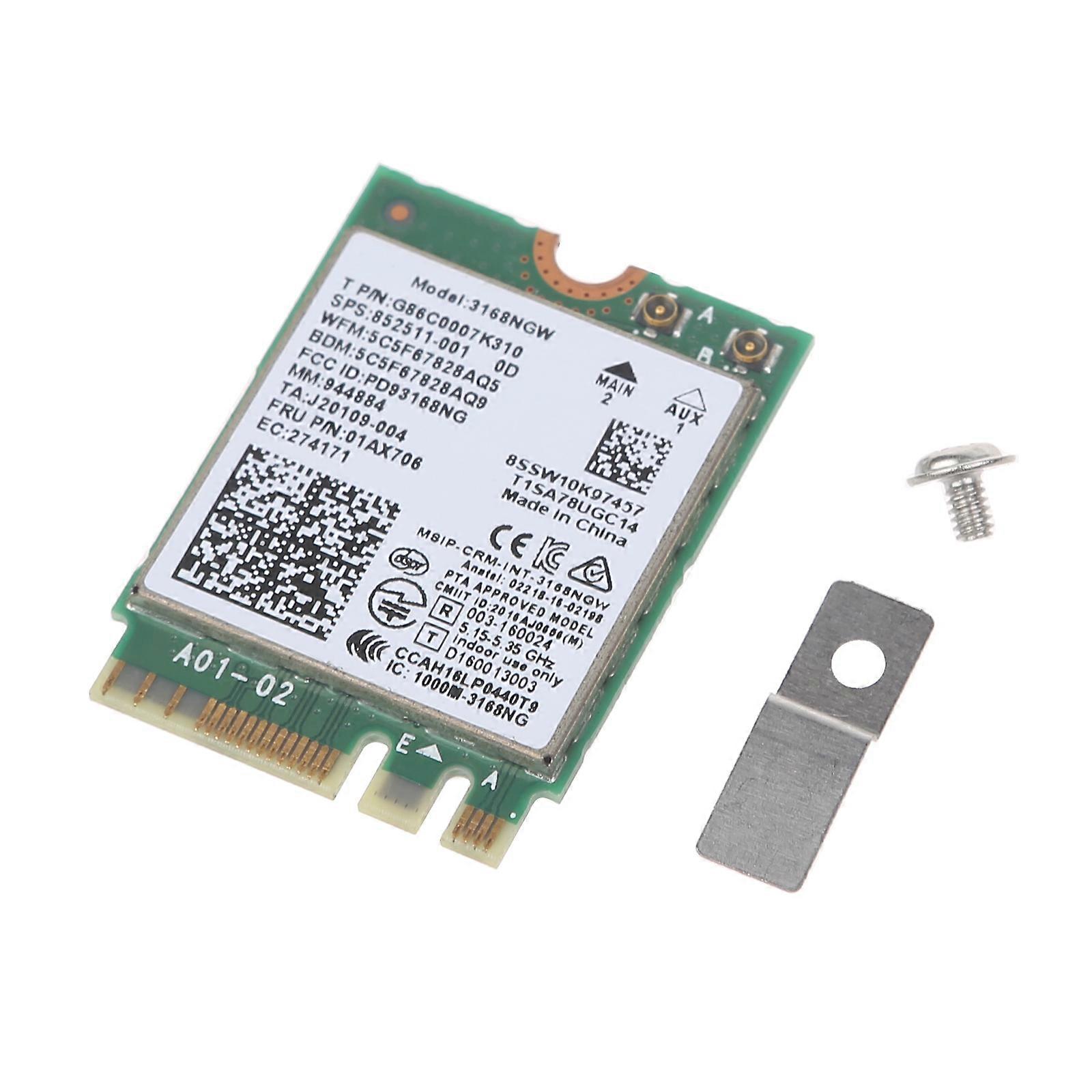 NGFF for M.2 Desktop WiFi Adapter BT4.2 Wireless Wifi Receiver 802.11ax 2.4G/5G Dual Band 3168NGW Gigabit Network Card