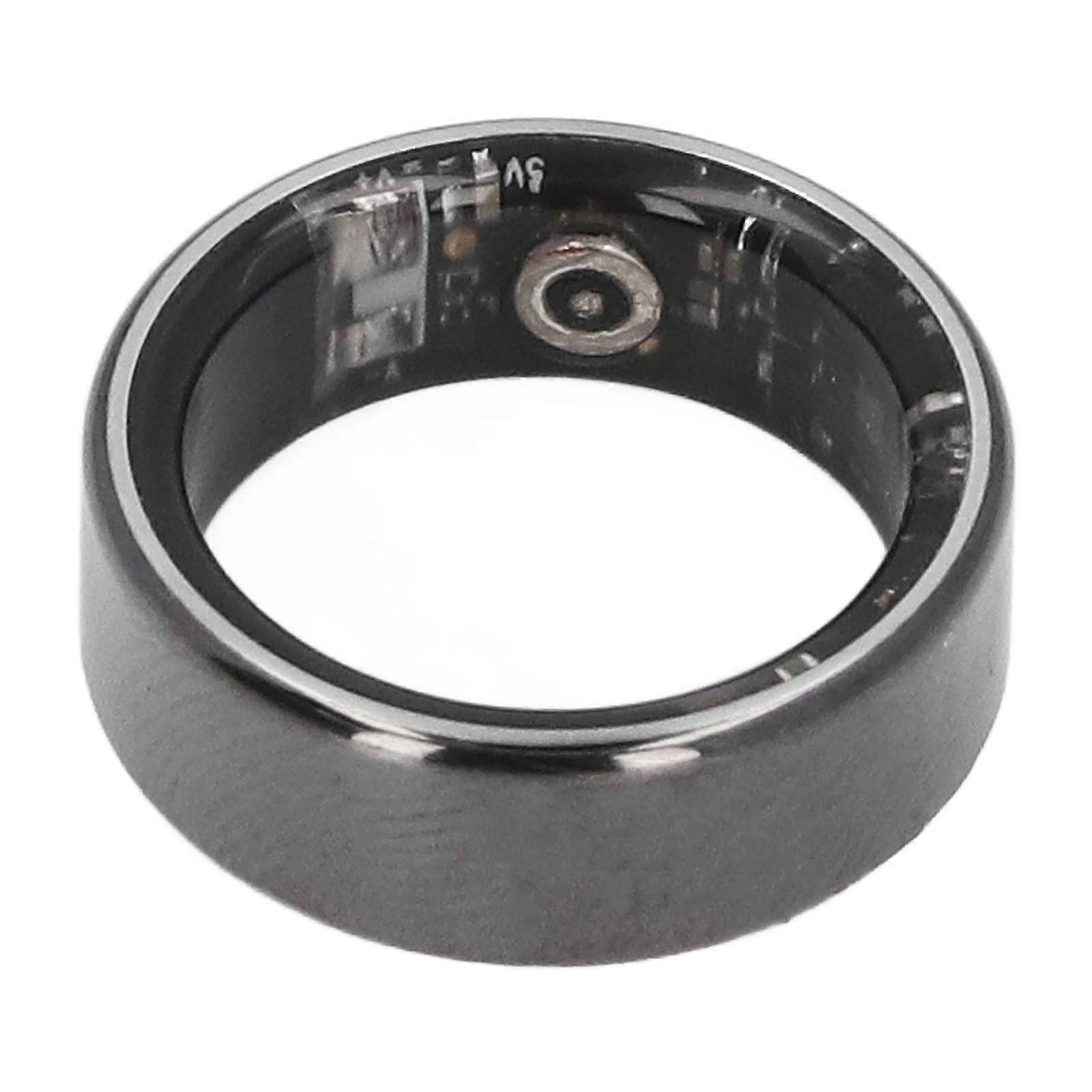 R06 Smart Ring Pedometer Fitness Sleep Monitoring Waterproof Automatic Detection Multifunction Health Tracker Ring for Men Women Size 8