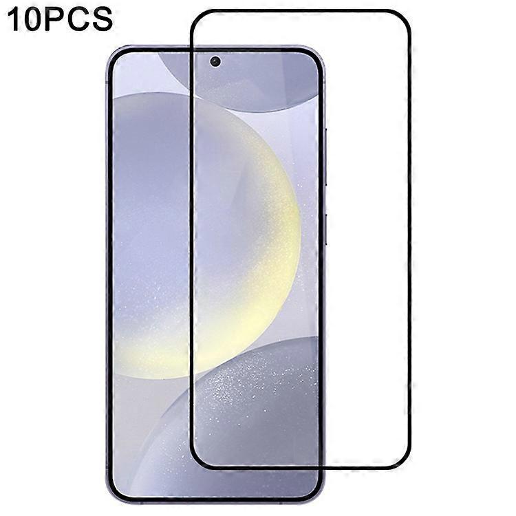 10Pcs Compatible For Samsung Galaxy S24 Screen Protector Silk Printing Edge Full Coverage