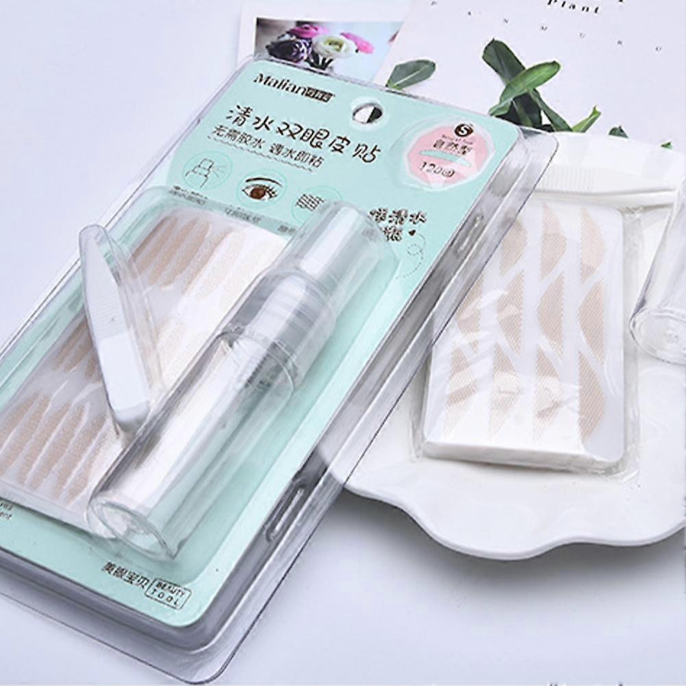 Green (A)$ Lace invisible double eyelid stickers 120 times light and thin without glue skin color mesh eye patch