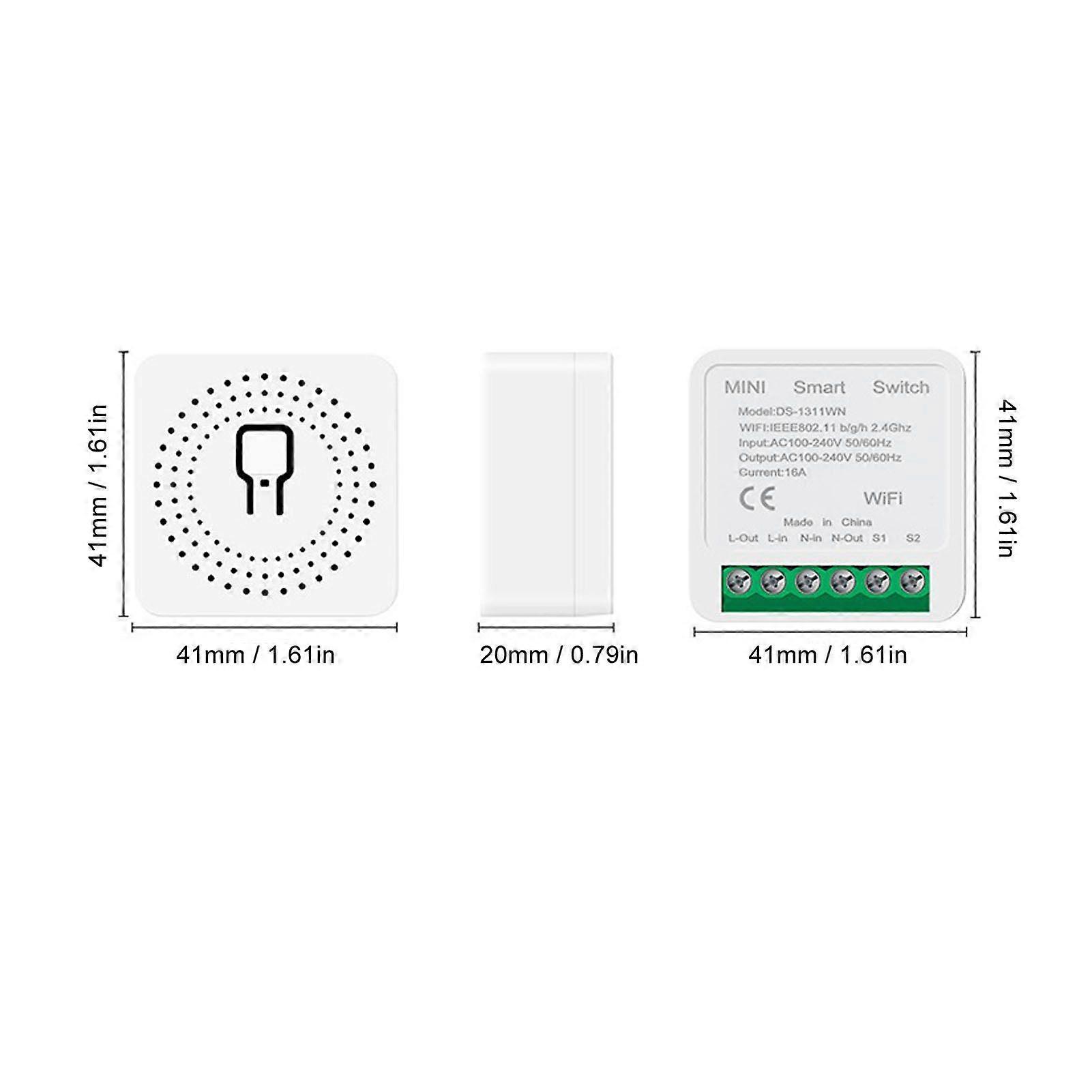 Comutator inteligent DS-1311WN 16A de înaltă calitate Comutator inteligent pentru cutie de comutare