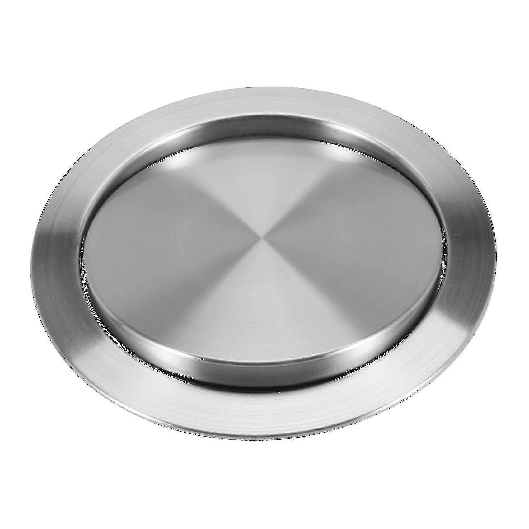 Flush Built-in Balance Swing Flap Garbage Lid Cover for Trash Bin, Compatible with Various Stainless Steel Models