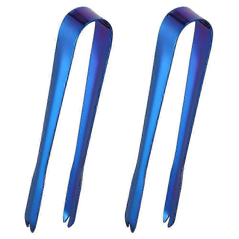 Roségoldene und blaue Eiszange für Eimer, Bar, Küche, Restaurant