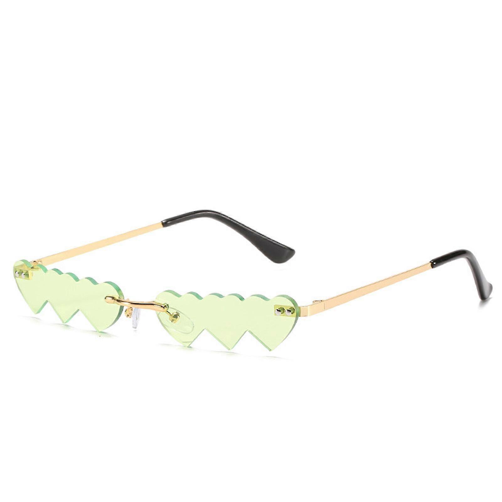Hjerteformede Solbriller - Grøn