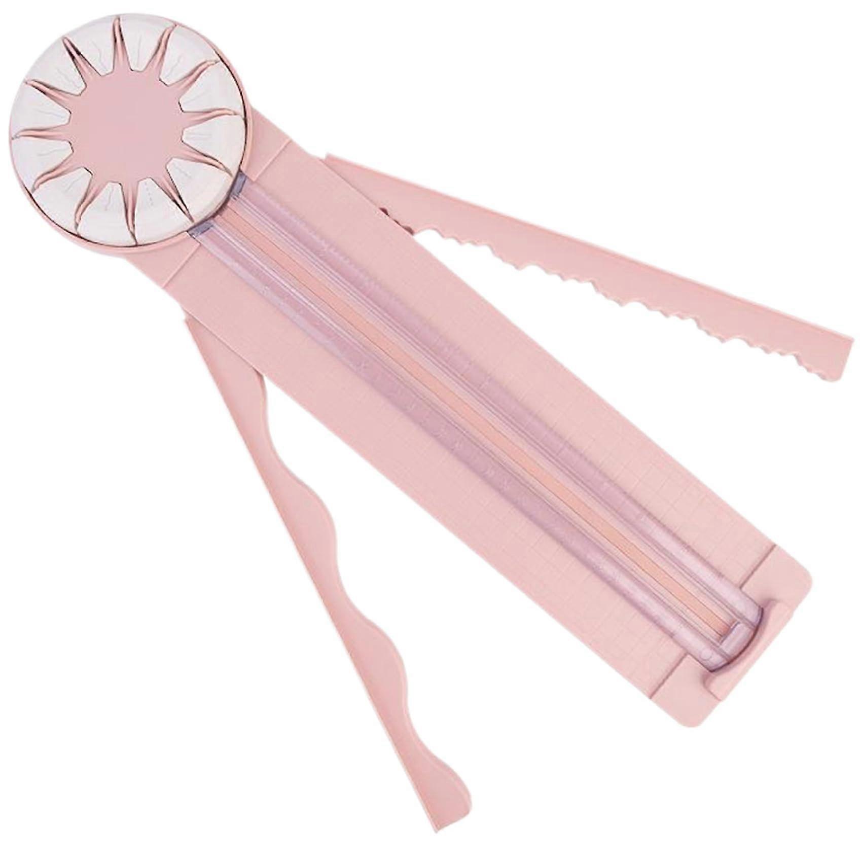 Paper Cutter, 12-in-1 Rotary Trimmer with Extended Folding Ruler, Non-Slip Design, Straight, Wavy, Perforated Blades for Crafts