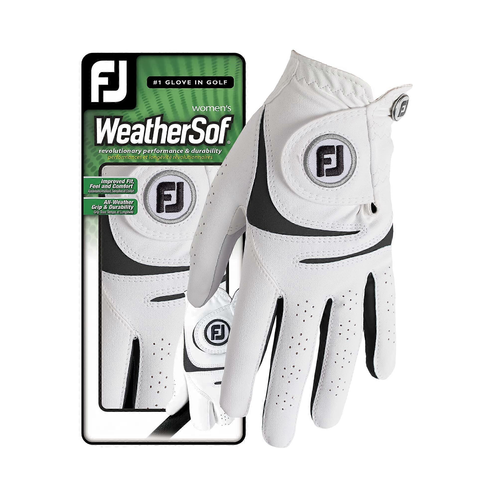 Damen Weathersof Golfhandschuhe ML White