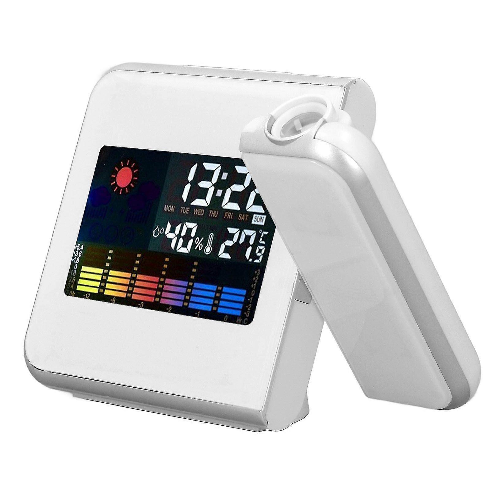 2025 Latest Model  Weather Station Clock Temperature Humidity LCD Color