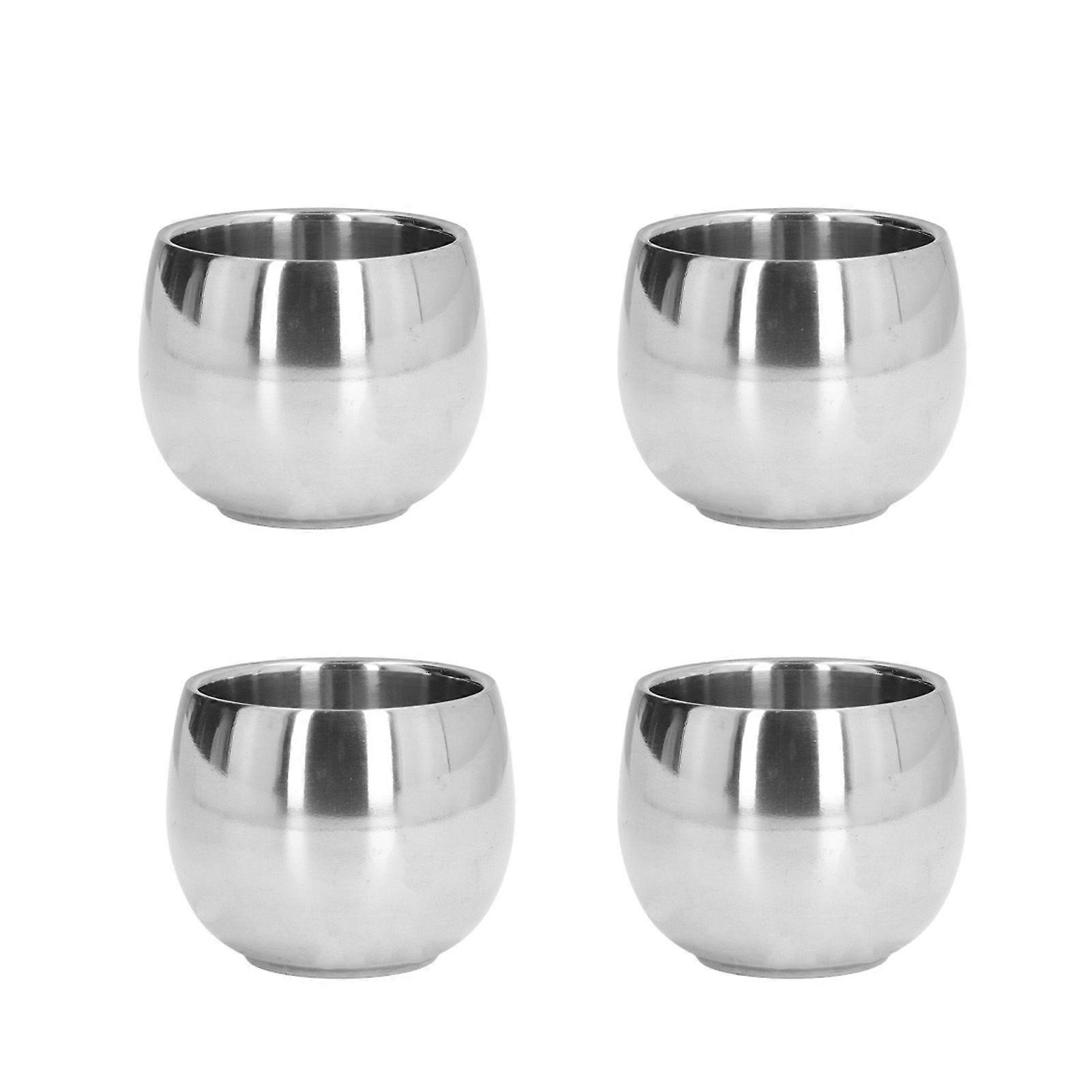 2025 Latest Model  4Pcs Coffee Mug 150ml Double Layer Insulated Cups for