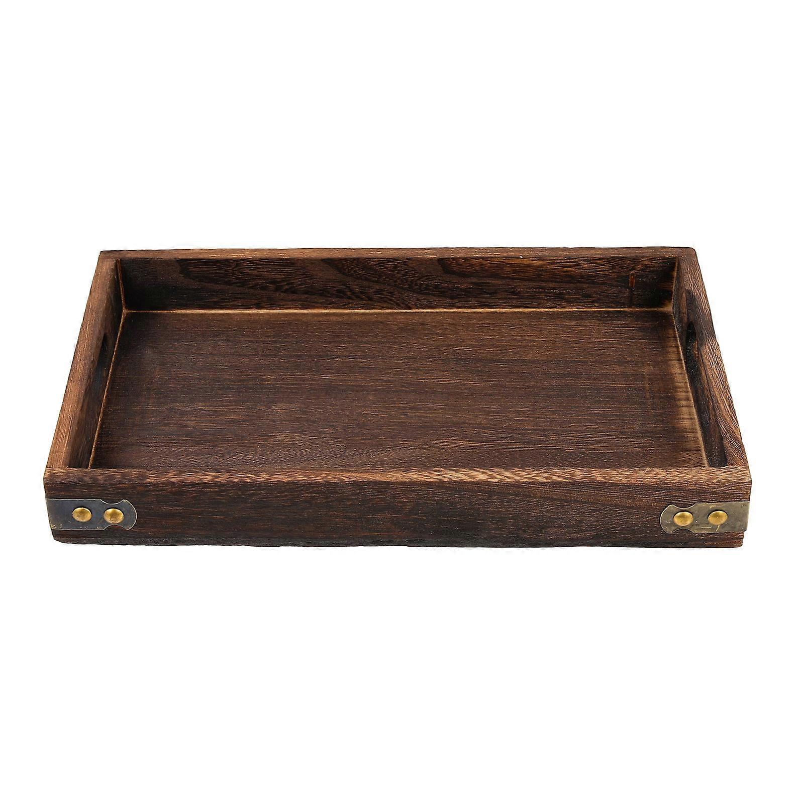Here's a polished and engaging product description for your **Vintage Style Small Solid Wood Tray**:
**Vintage Style Small Solid Wood Tray –