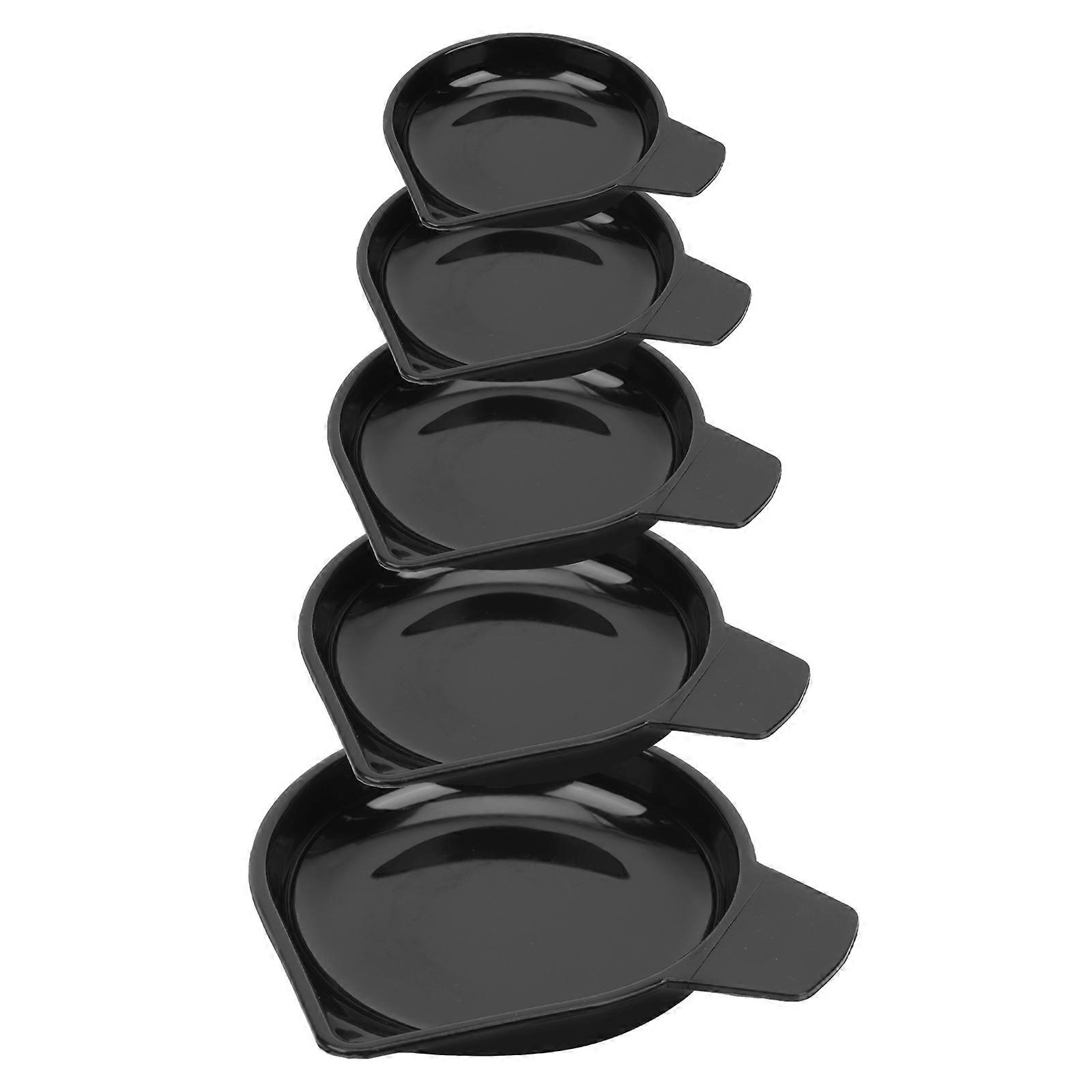 5pcs Stackable Plastic Scale Trays for Electronic Weighing – Universal Kitchen Scale Pan for Home and Bakery Use