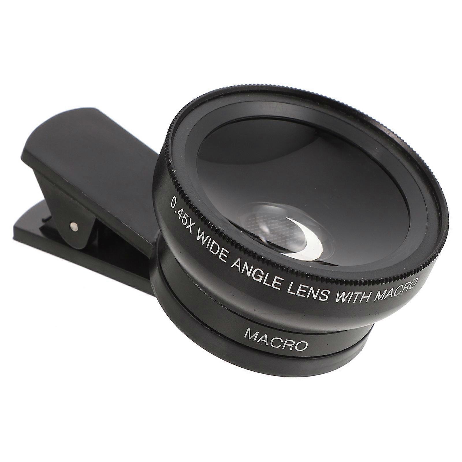 Wide Angle Macro Phone Camera Lens Clip On Special Effect Lens for Smartphone Photography Compact Lightweight Design for Easy Carry