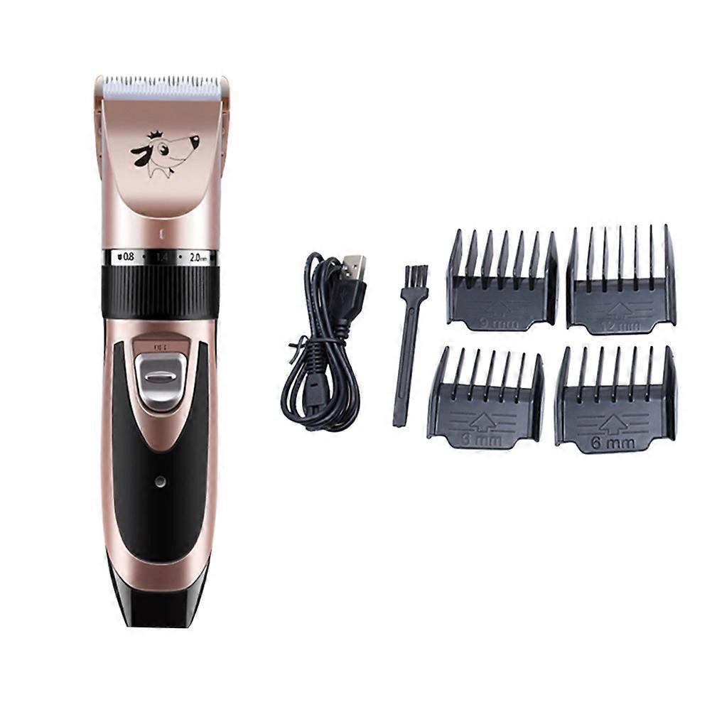 Cat Grooming Supplies Pet Grooming Tools For Home Use Rose Gold Color Silent Operation 1Set