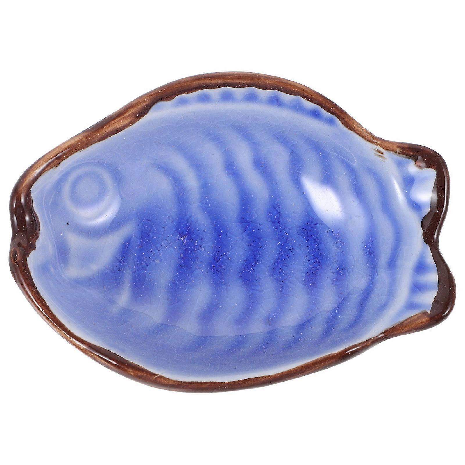 Appetizer Plates Kitchen Plates Blue Mini Fish Shape Table Flair Caterers 1Pack