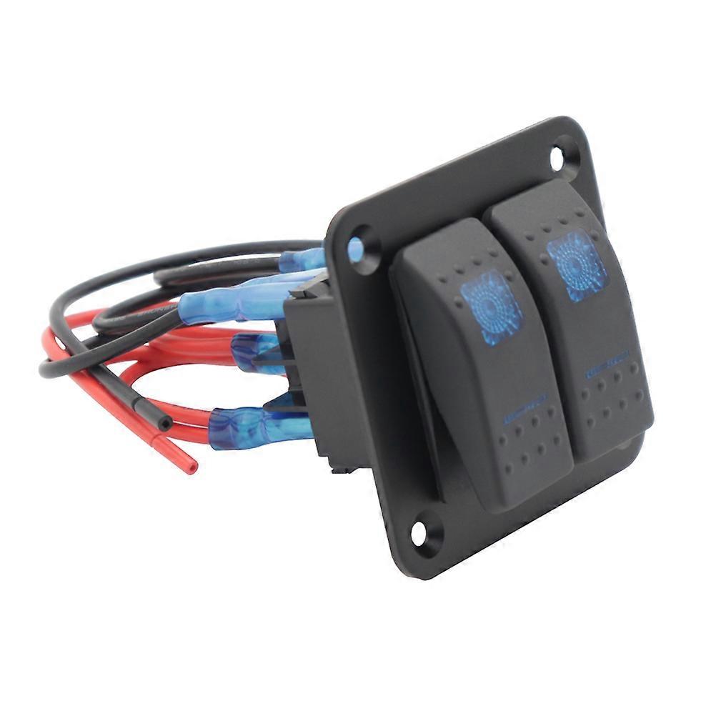 Combined Control Panel for Car Use Made of ABS PC Copper Black Color Safe Durable 1224V