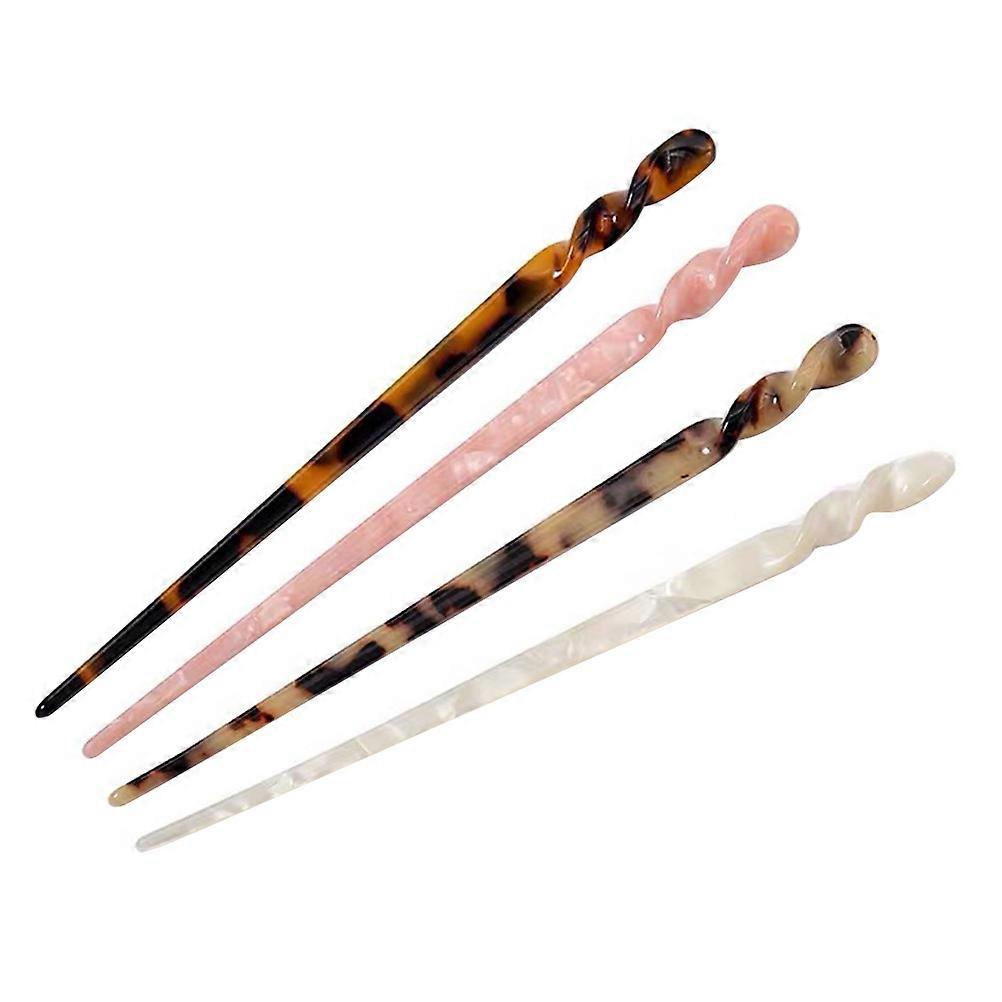 Hairpin Accessories Stick Shape Simple Stylish Look For Various Hairstyles 4Pcs