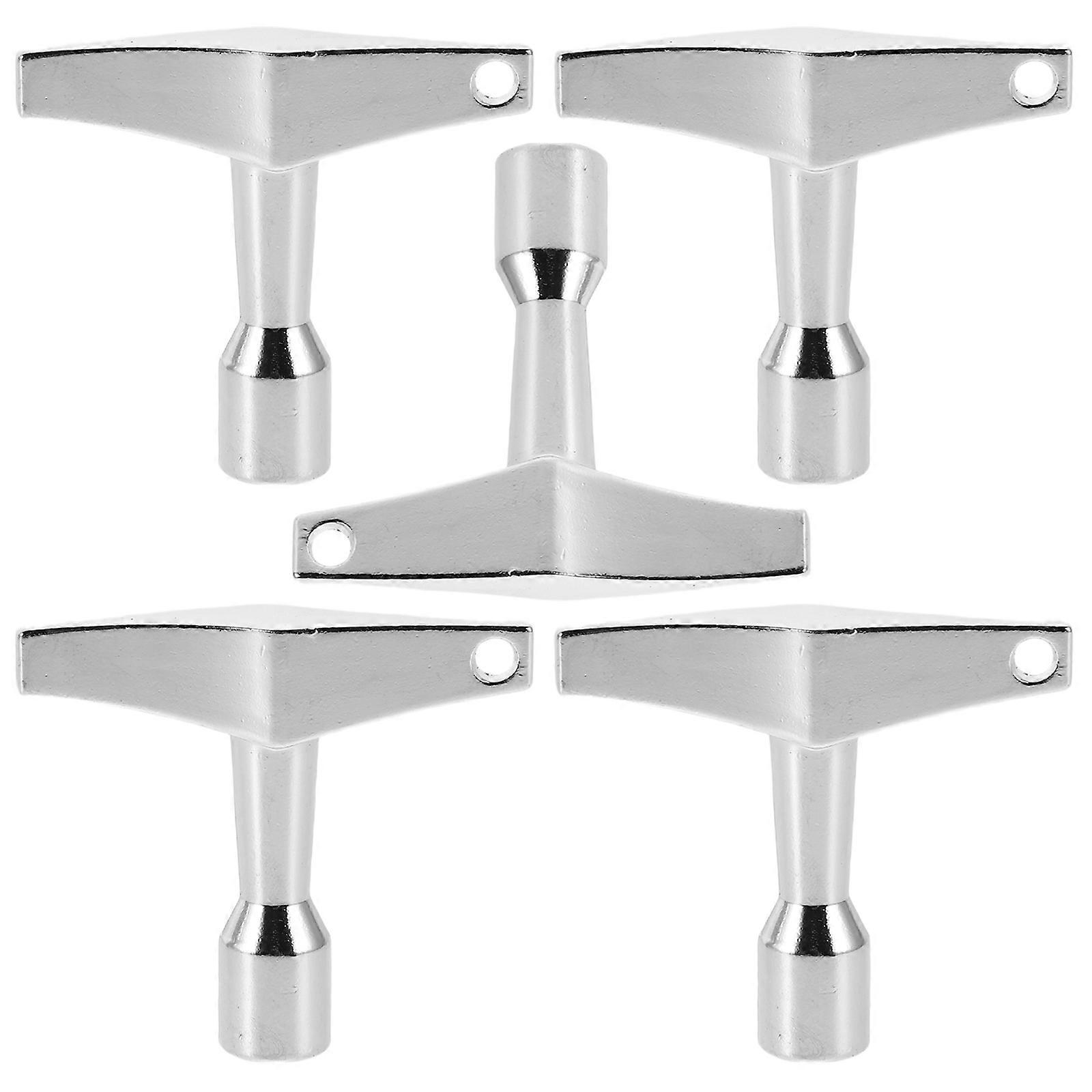 Music Instrument Drum Key Metal Standard Square Shape For Live Shows On-The-Go Performances Tuning 5Pcs