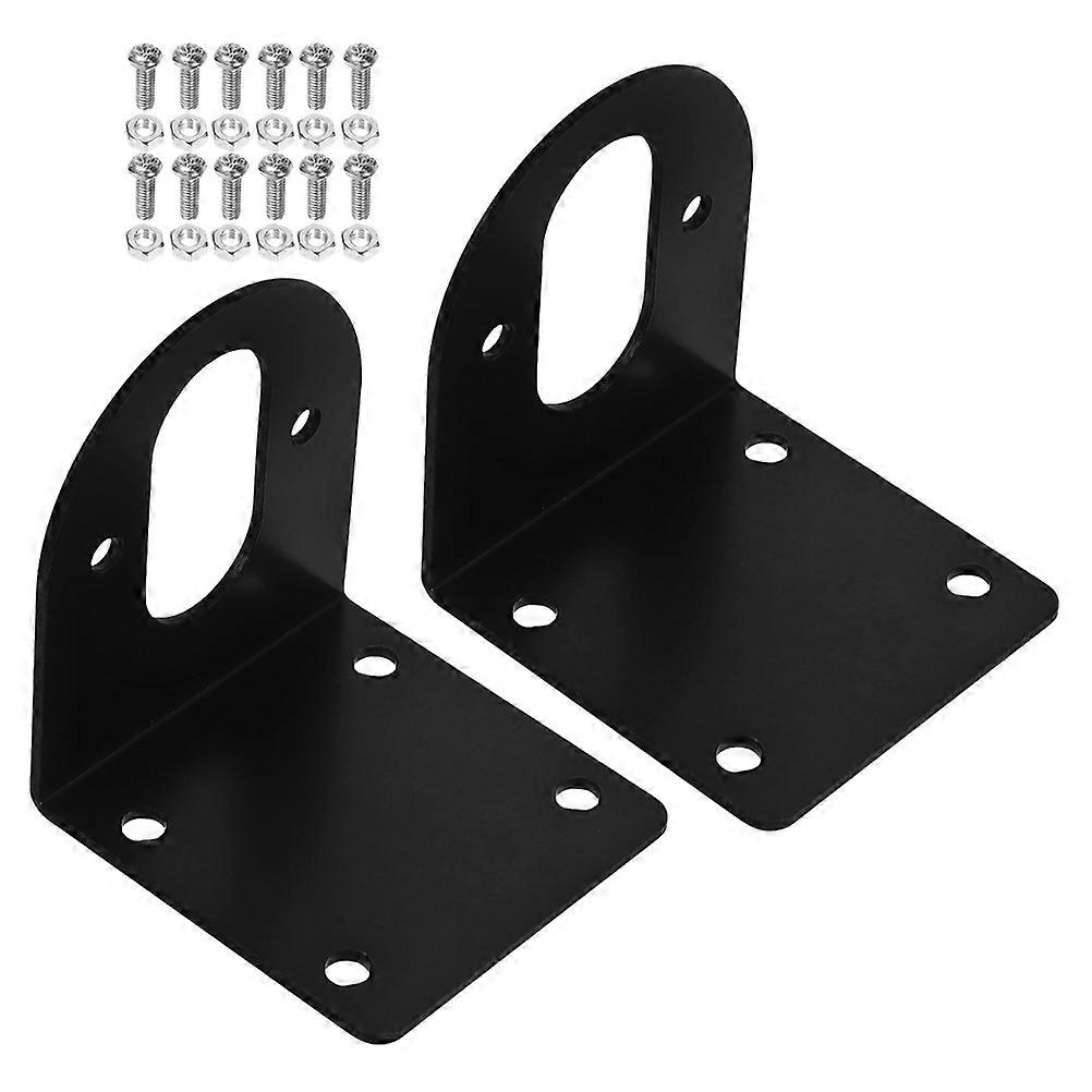 Motor Holder Mounting Base Stability And Reliability For Robots Black 2Pcs