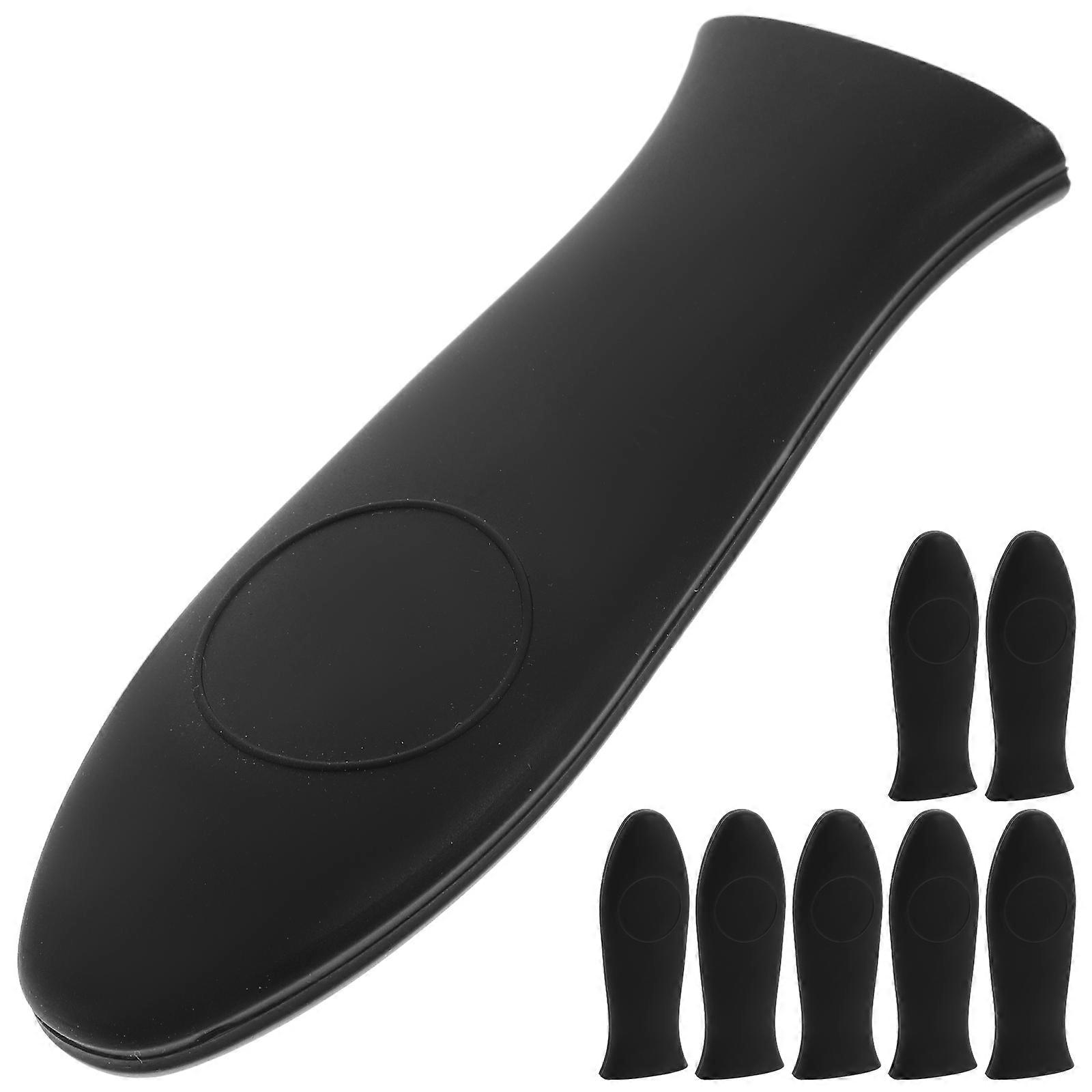 Silicone Hot Handle Holder Non Slip Use Heat Resistant 14.30X5.00X1.70CM Cookware 8Pcs