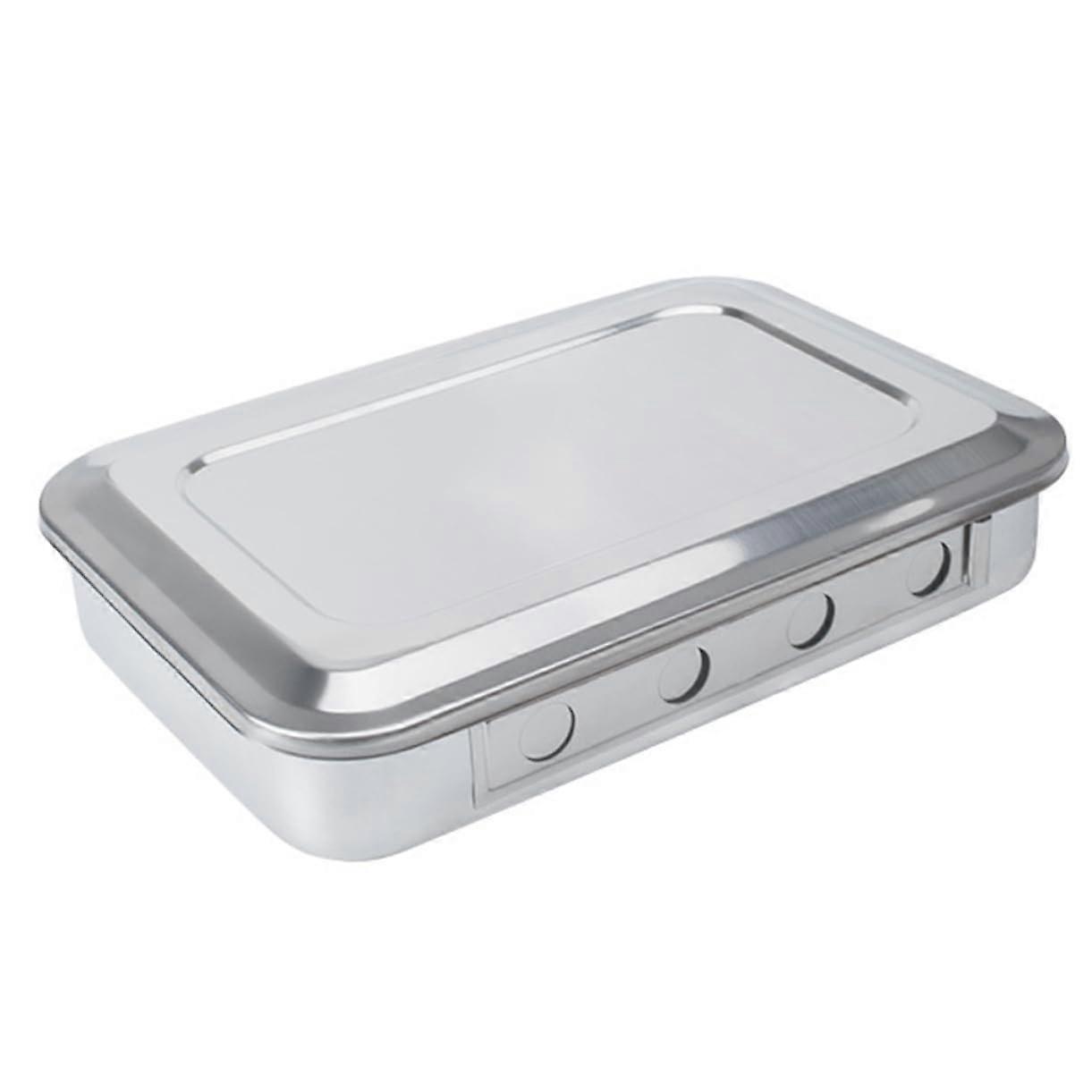 Sterilising Tray with Lid Hole for Safe Storage of Instruments for Fridge Laboratory Pack of 1 Ref: 4166
