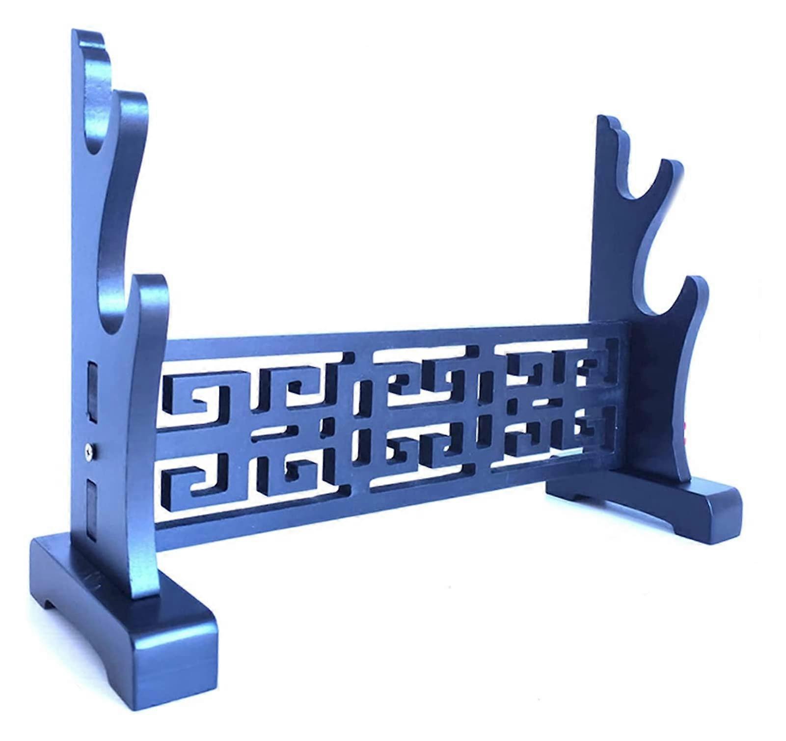 display stand, sword stand, samurai sword hanger, display holder for katanagenji sword, sword stand (2 rings) 2tire