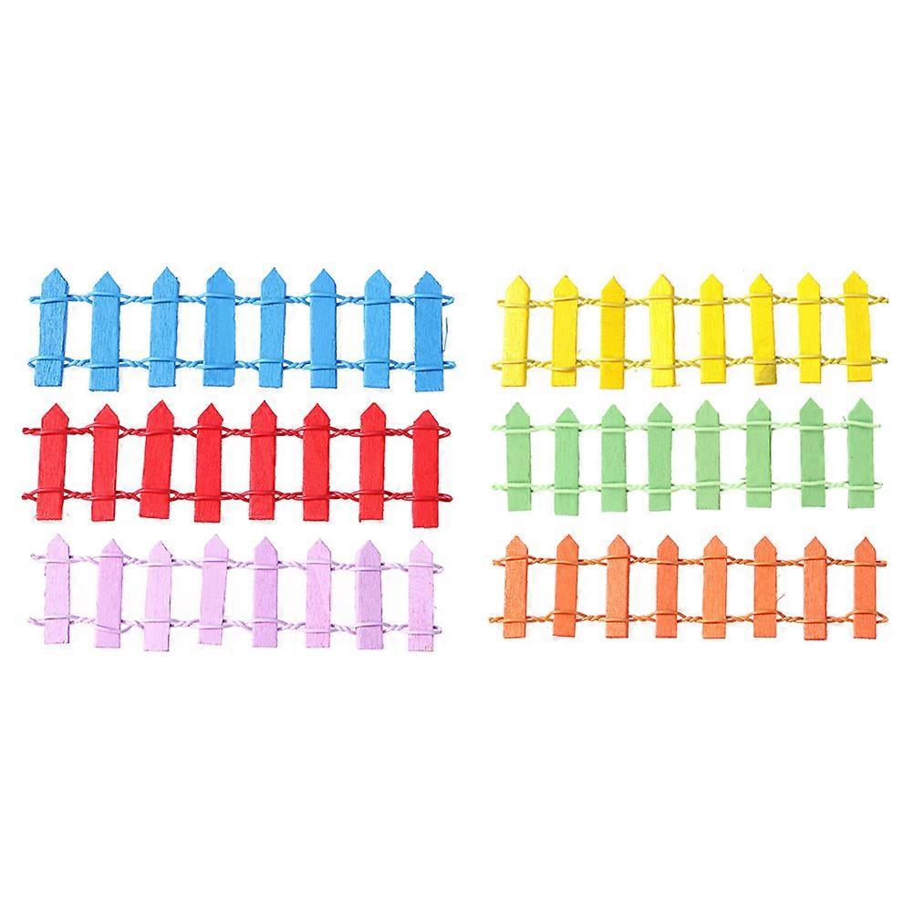 Decorative Fence Wooden Garden Enthusiasts Home Decoration 10 x 3 x 0.2cm 20Set