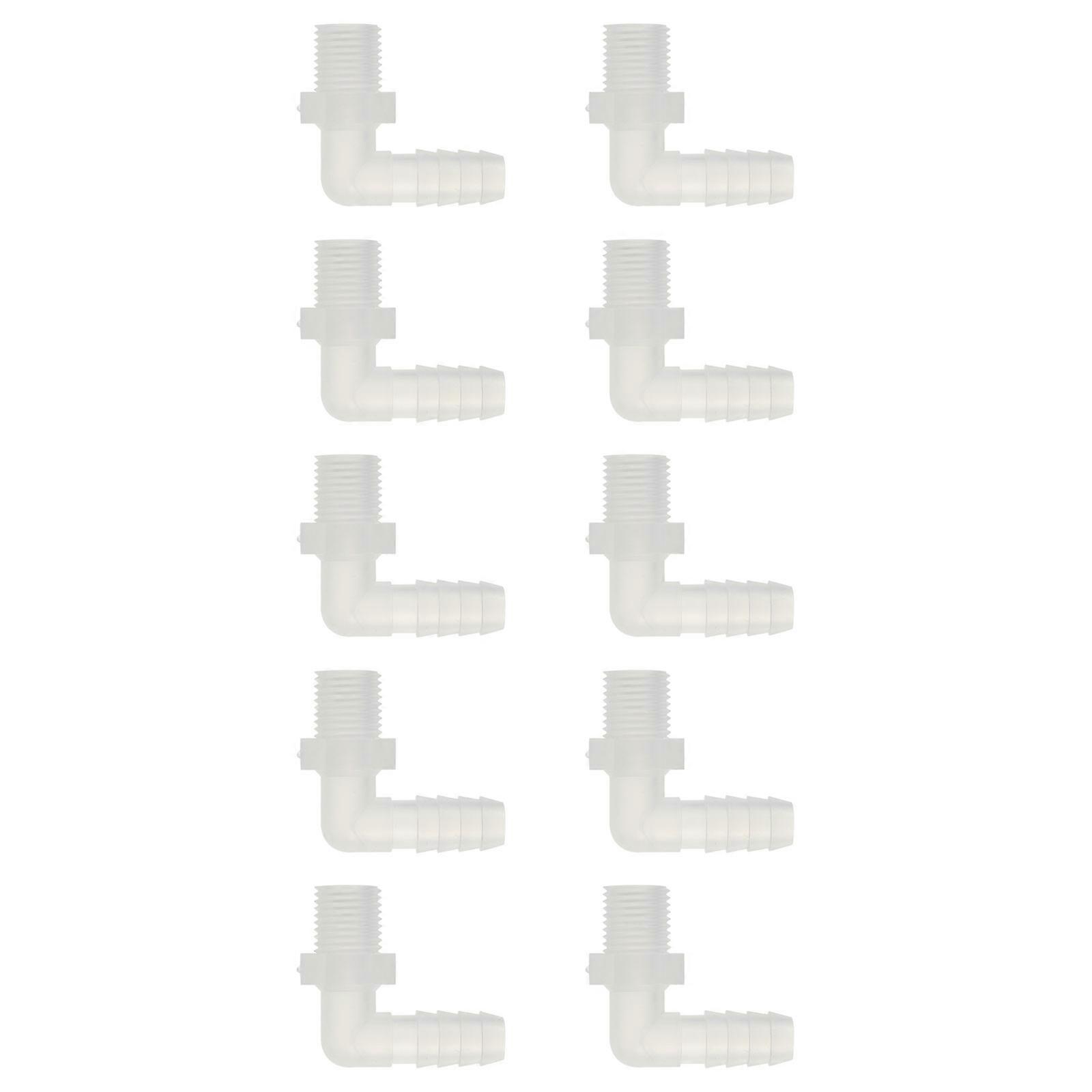 Water Pipe Elbow Plastic Connector For Hydronic Heating Systems 3.6X3.3CM Leak Proof 10Pcs