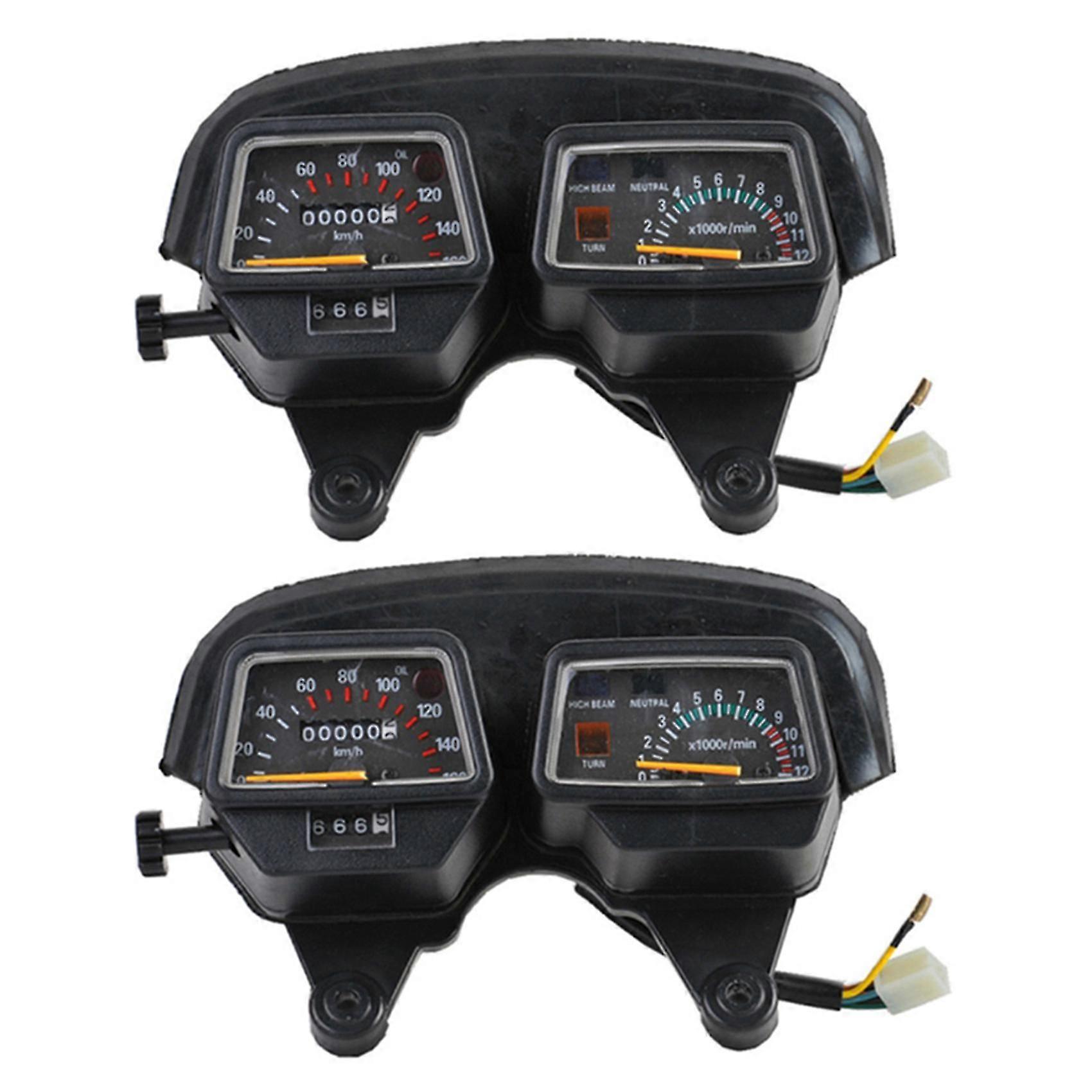 2X Motorcycle Gauges Cluster Speedometer Tachometer for Enduro DT125 DT125R Speedometer DT 125 125R