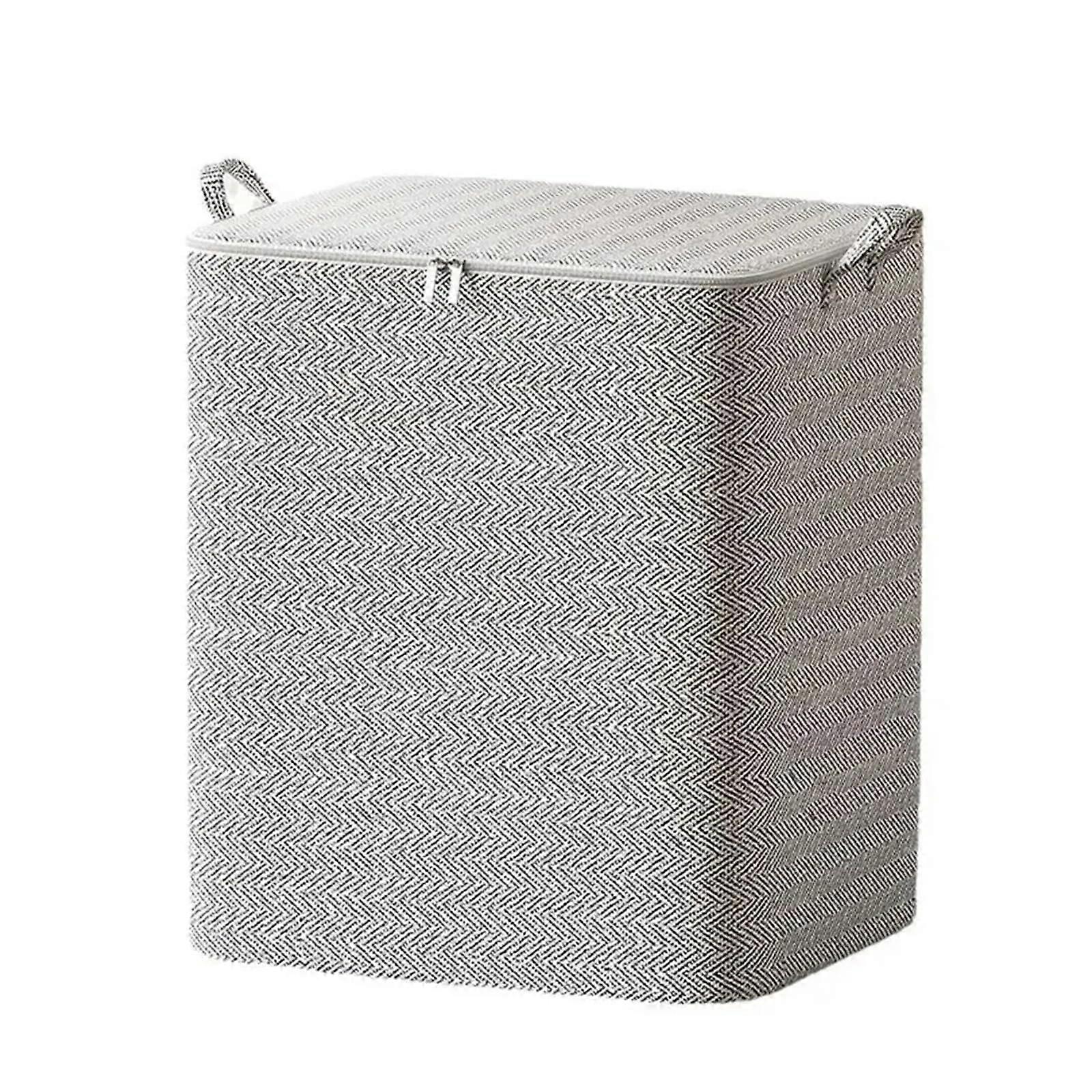 Foldable storage bags 3piece set for duvets, blankets, waterproof, dustproof, 110L Gray